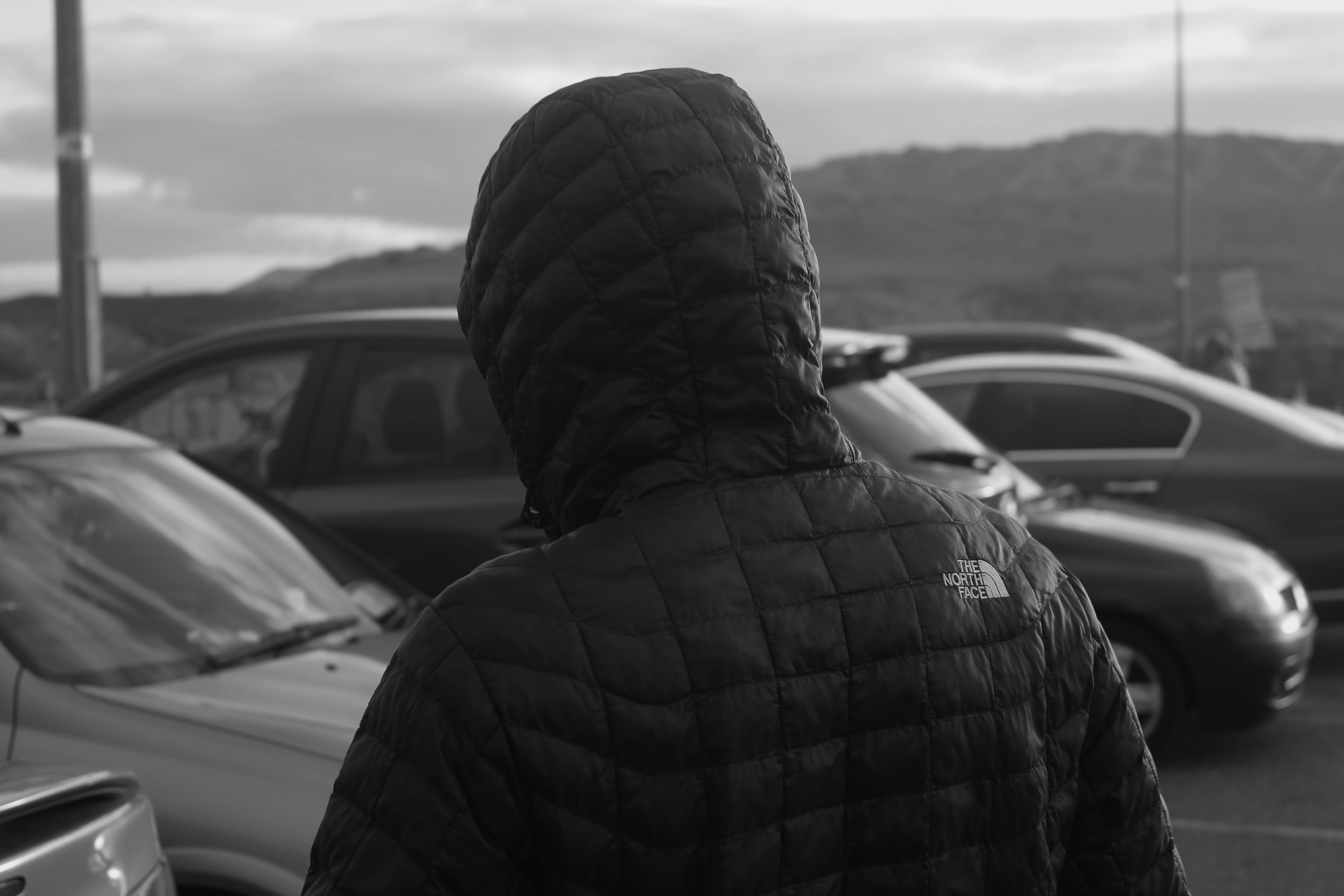 sky, countryside, men, warm clothing, hood, 5K, real people, west of ireland, sligo, cloud - sky, lifestyles, carpark, the north face, headshot, hood - clothing, HD Wallpaper