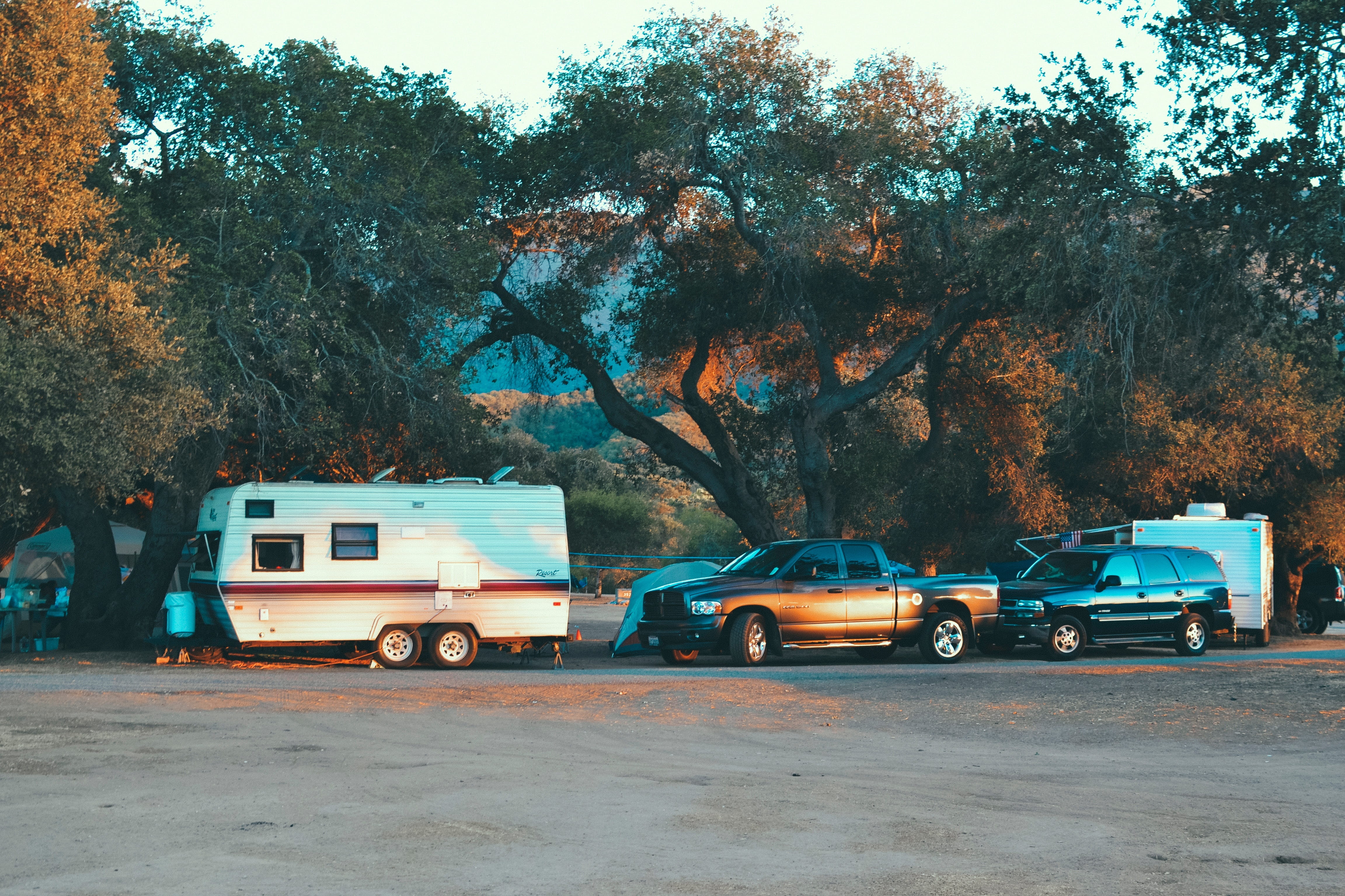 truck, city, no people, park, parking, land vehicle, bus, outdoors, nature, transportation, carpark, mode of transportation, growth, school bus, motor vehicle, HD Wallpaper