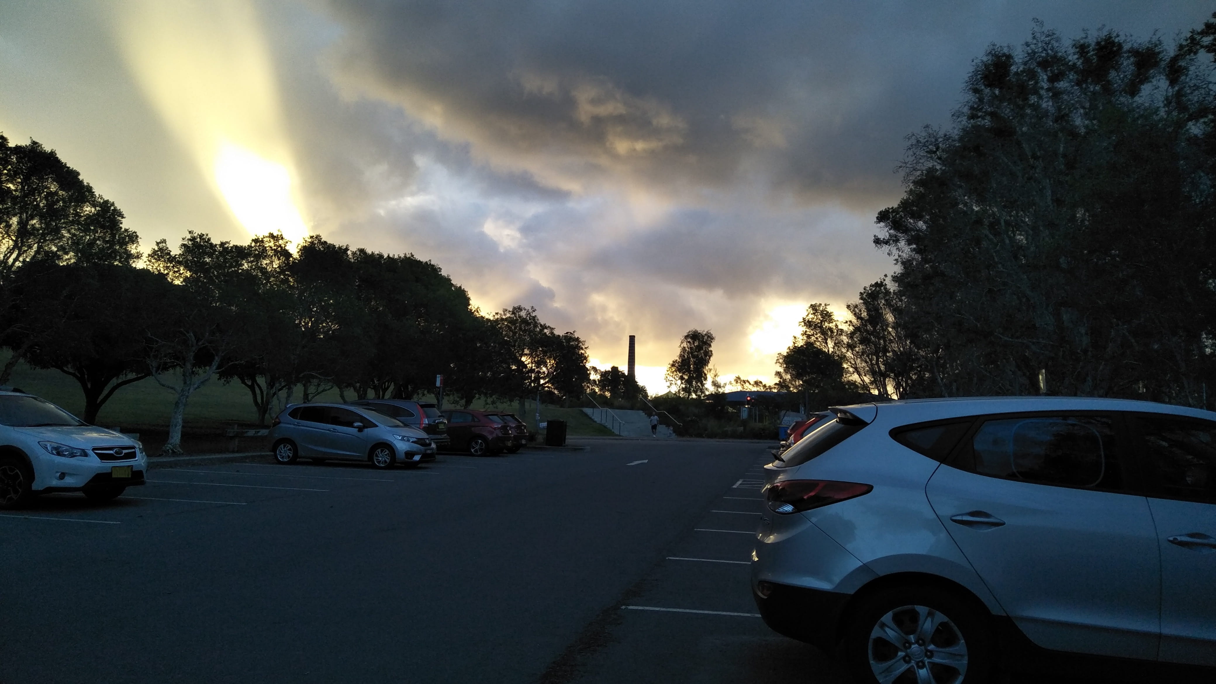 transportation, australia, motor vehicle, mode of transportation, sky, street, sydney, chimney, land vehicle, road trip, city, sydney park road, cloud - sky, HD Wallpaper