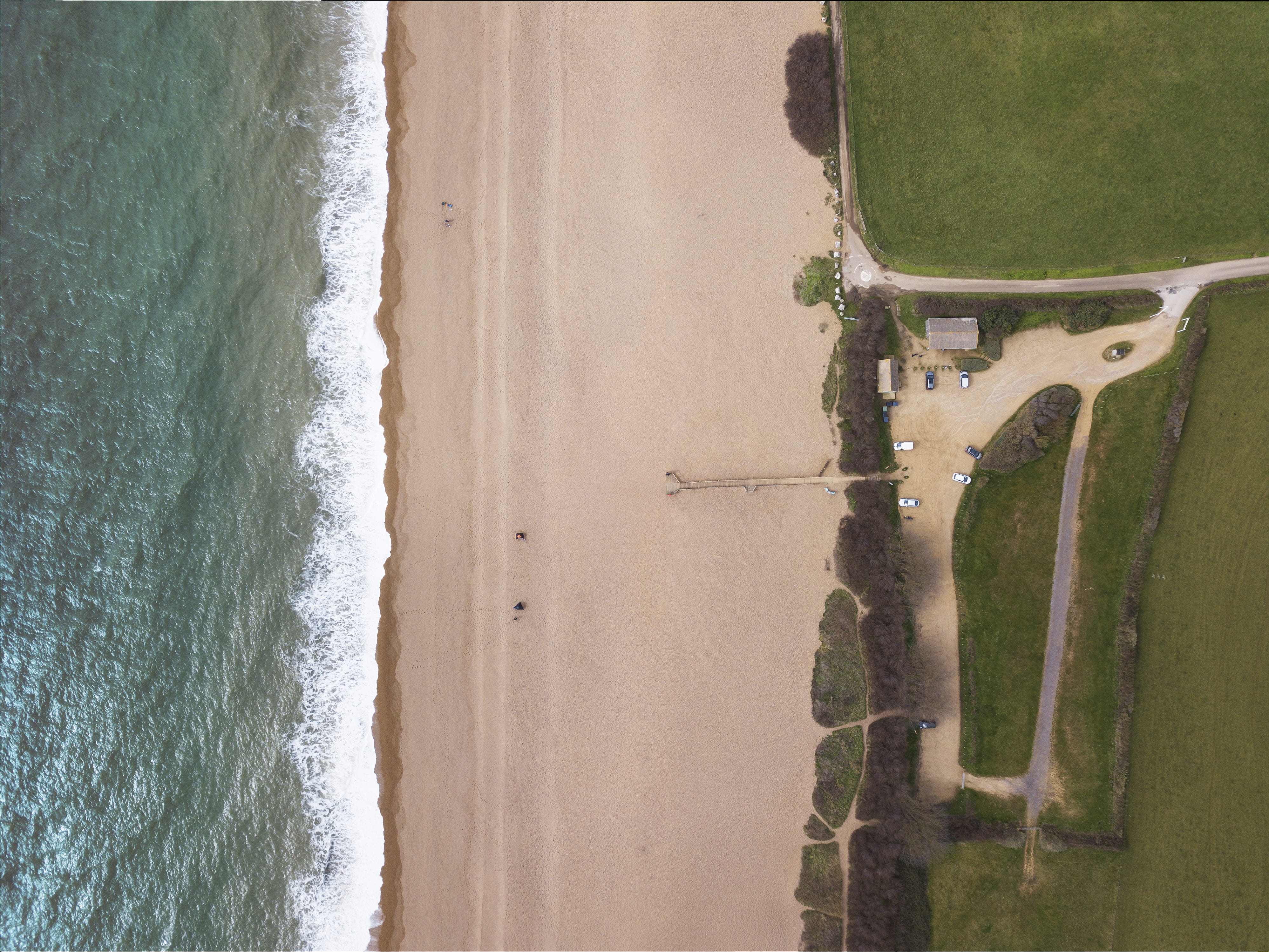 aquatic sport, tree, outdoors, built structure, plant, carpark, united kingdom, bike, aerial, aerial view, scenery, beach, sea, sand, photography, seashore, HD Wallpaper