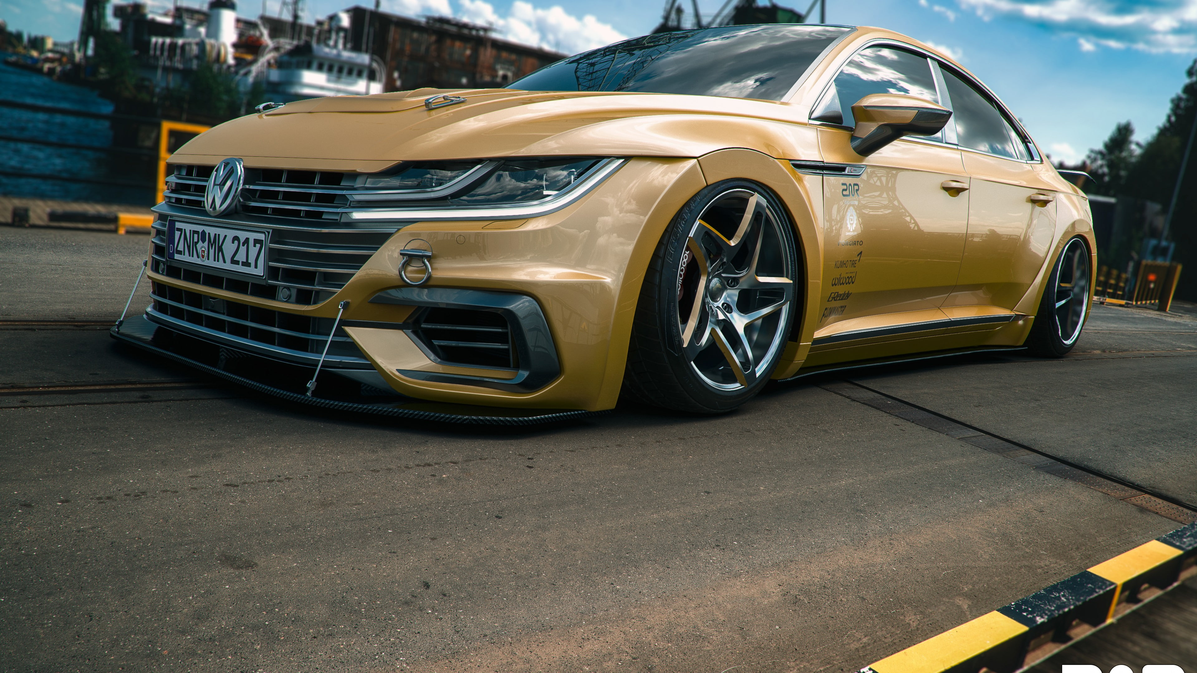 2018 Cars, 4K, 4K, Volkswagen Arteon R-Line, custom, HD Wallpaper