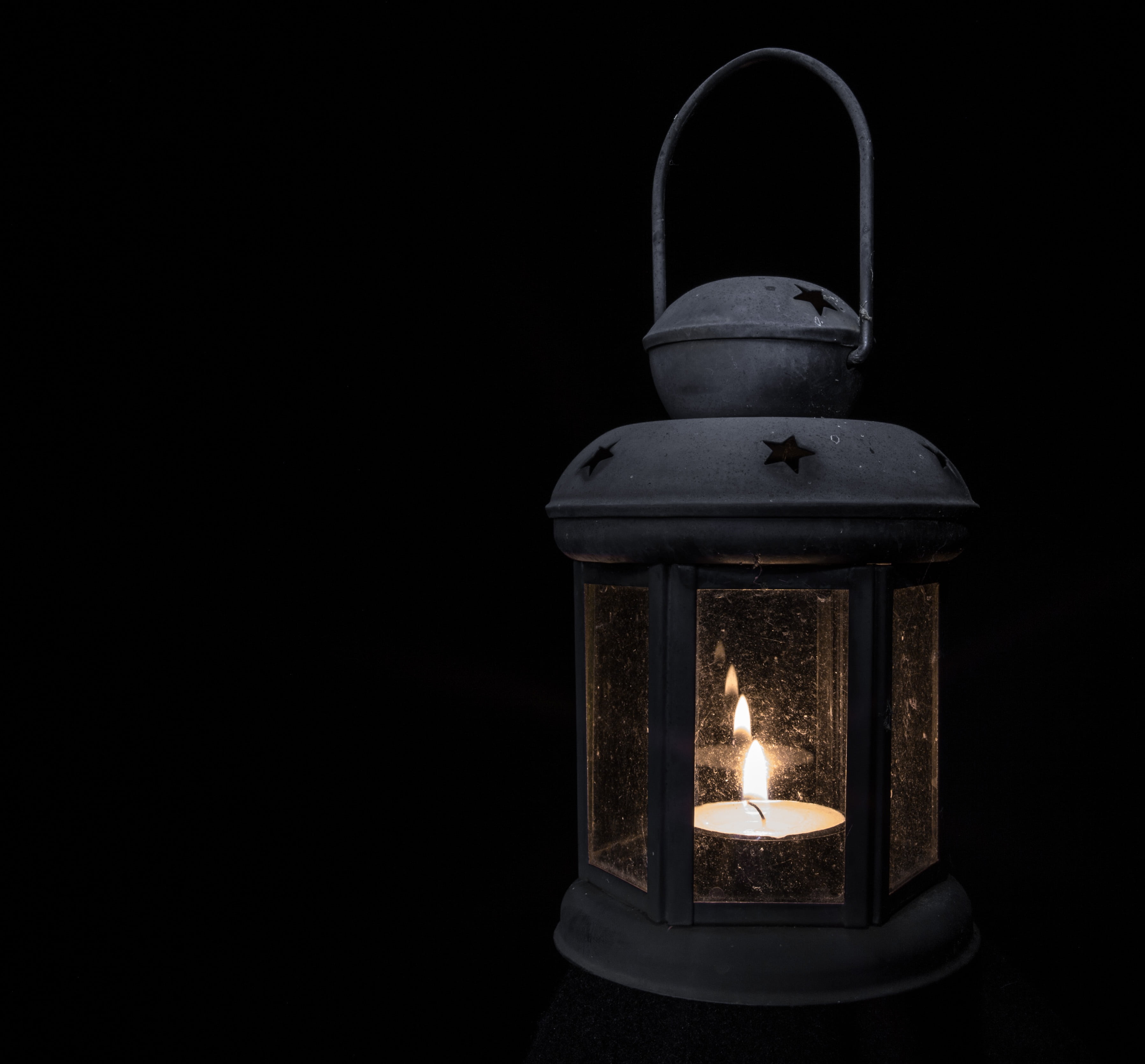 indoors, tea lights, black background, low, lighting equipment, lantern, studio shot, glowing, tea light, light, darkroom, heat - temperature, dark, electric lamp, HD Wallpaper