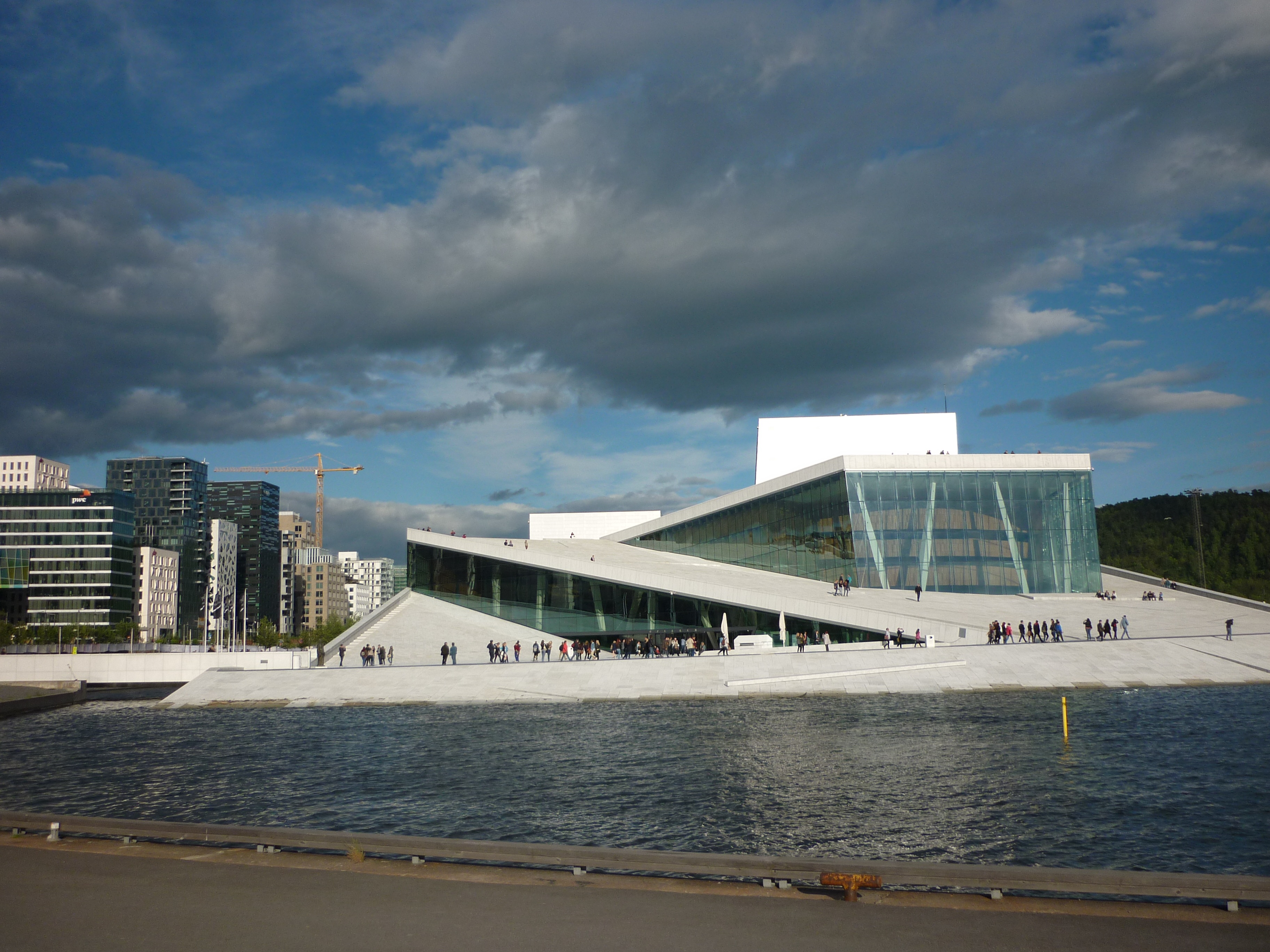 opera, waterfront, opera house, architecture, modern, mode of transportation, day, 2K, built structure, no people, water, building, cloud - sky, sky, nautical vessel, HD Wallpaper