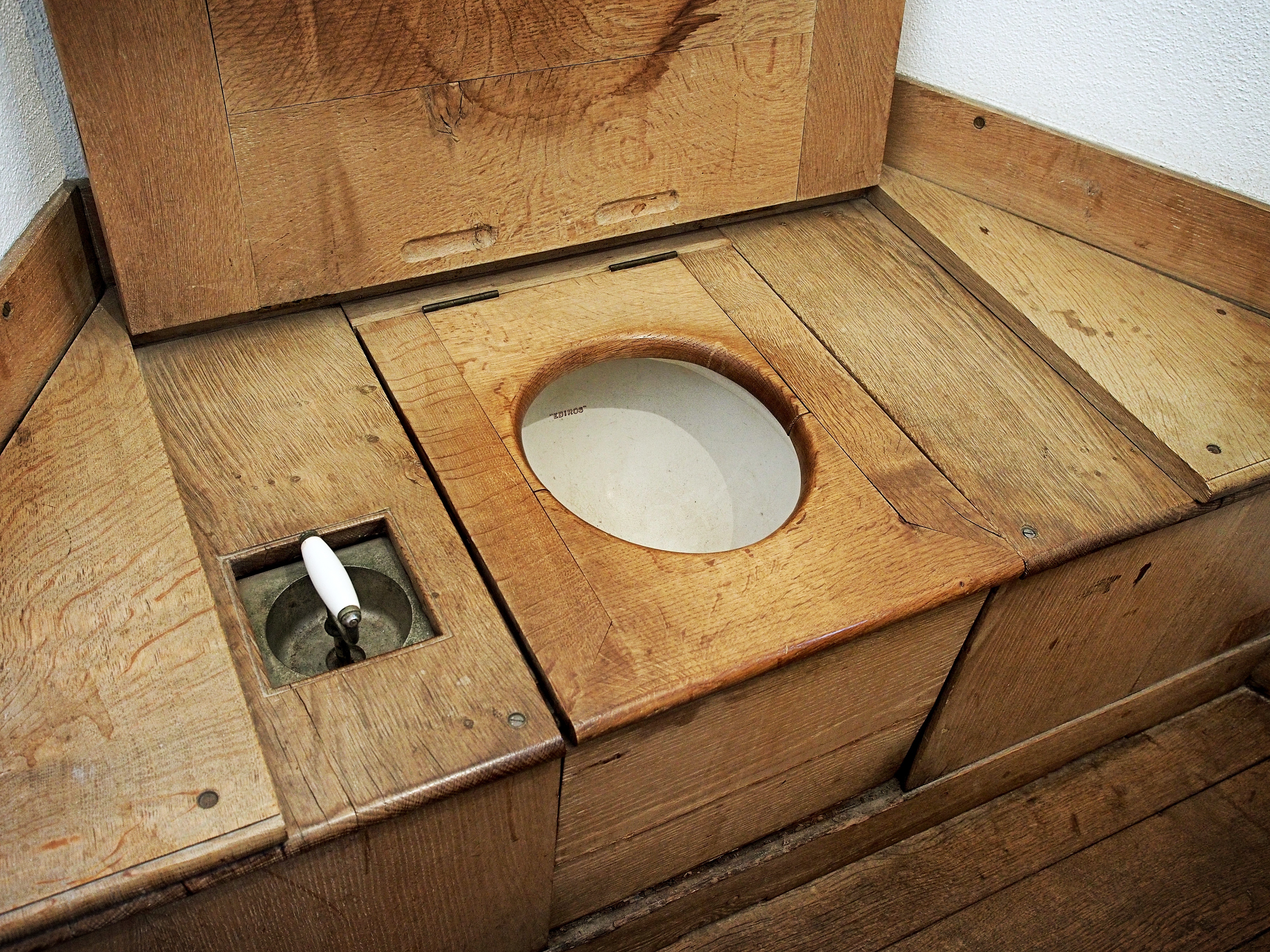 brown, plumbing, pattern, john, holer, box, hole, box - container, high angle view, bowl, wooden, relief, 4K, lavatory, geometric shape, closet, round, HD Wallpaper