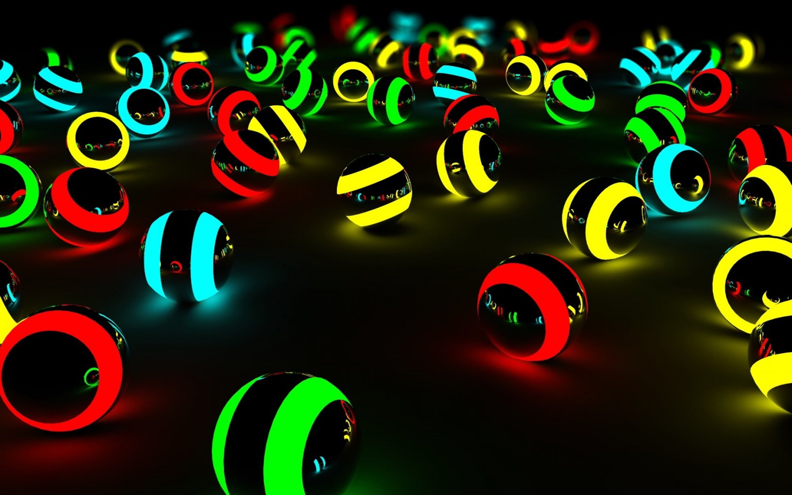 d, colors, balls, 2K, different, flush, hd, HD Wallpaper