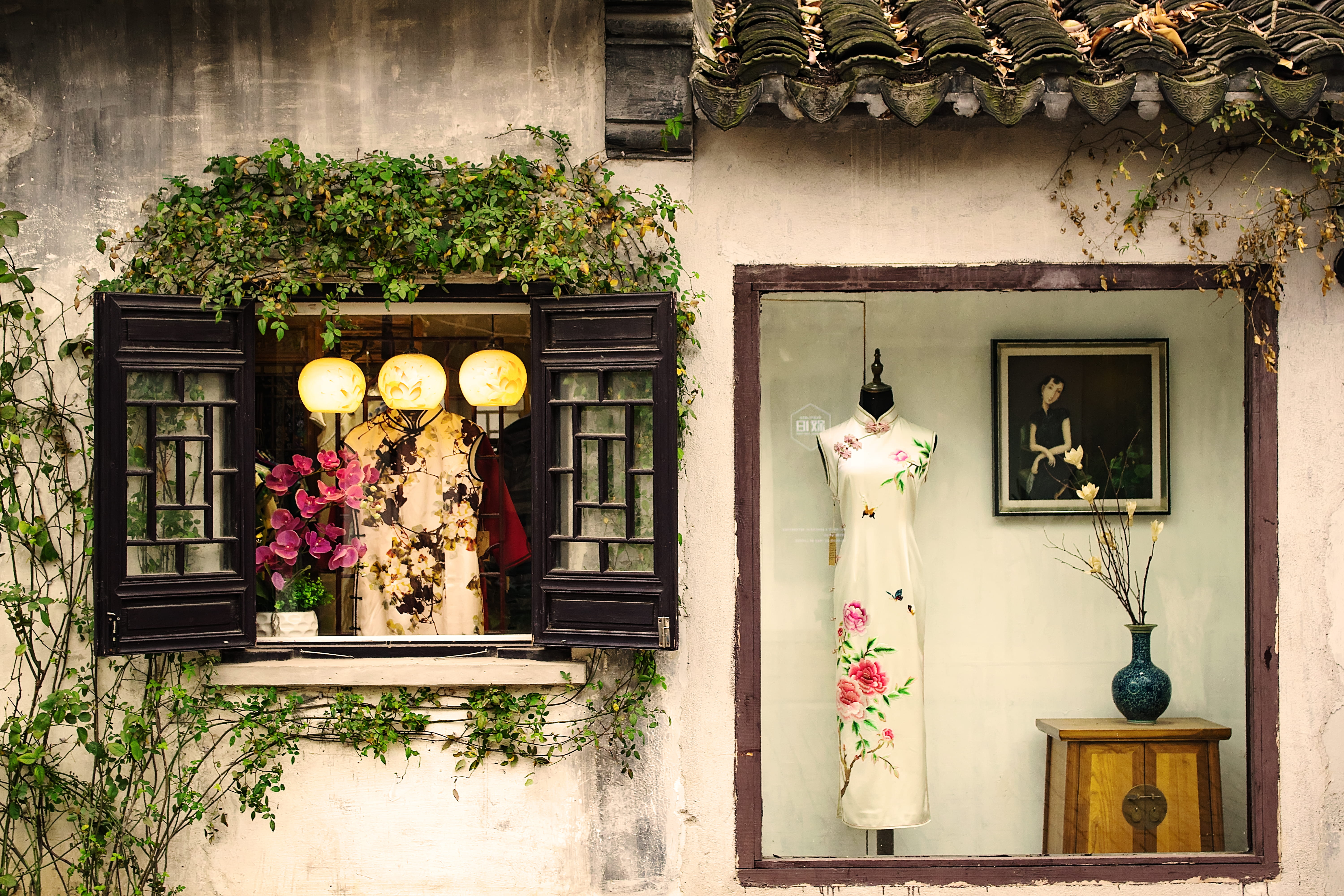 residential district, day, 街拍, no people, growth, 昆山, 窗户, 苏州, 植物, architecture, china, 古街道, built structure, 服装, 商店, entrance, 城市与建筑, decoration, art and craft, HD Wallpaper