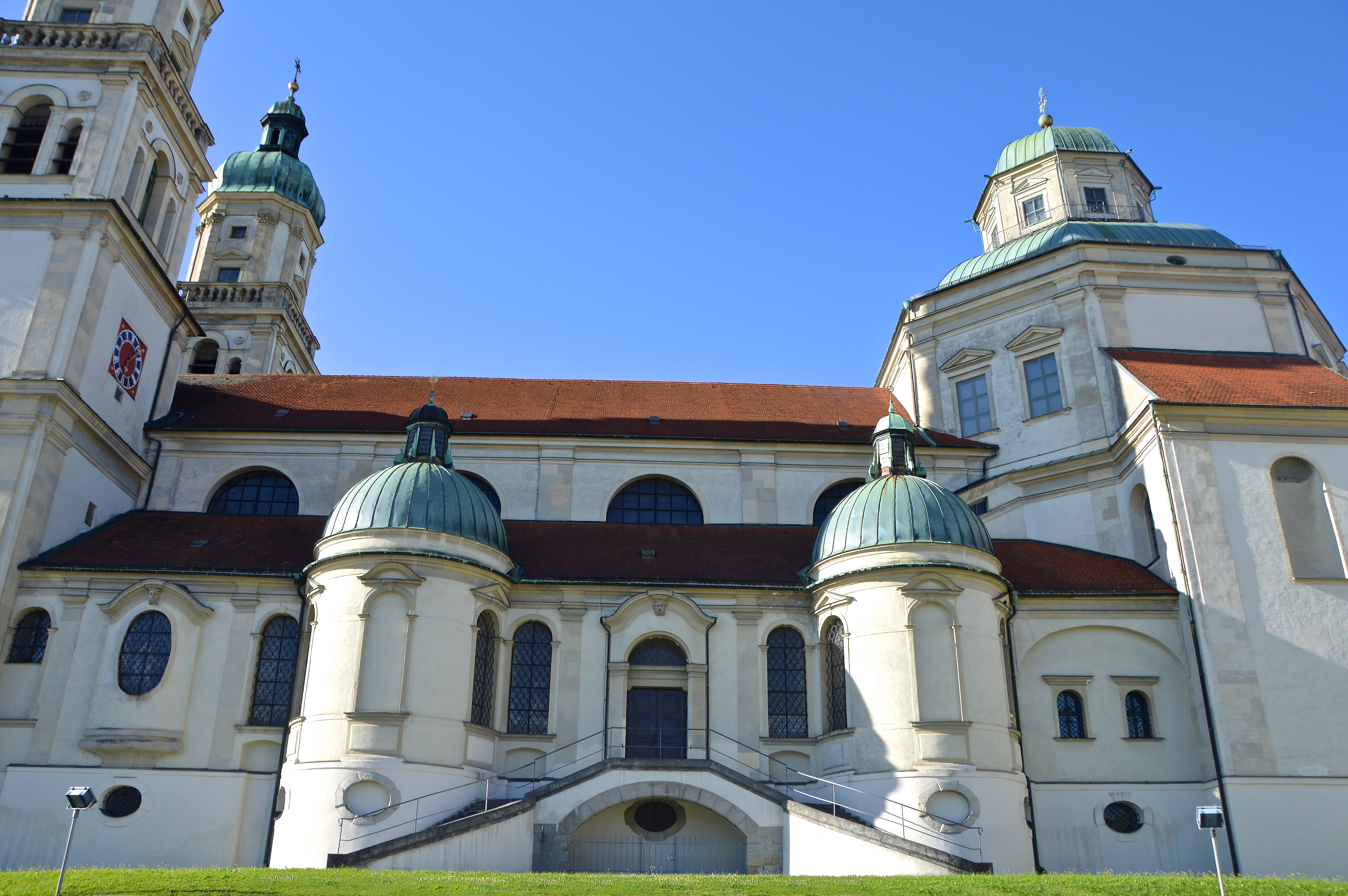 cathedral, europe, kempten, spires, residence, spirituality, Architecture, low angle view, outdoors, lorenz, history, baroque, architecture And Buildings, HD Wallpaper