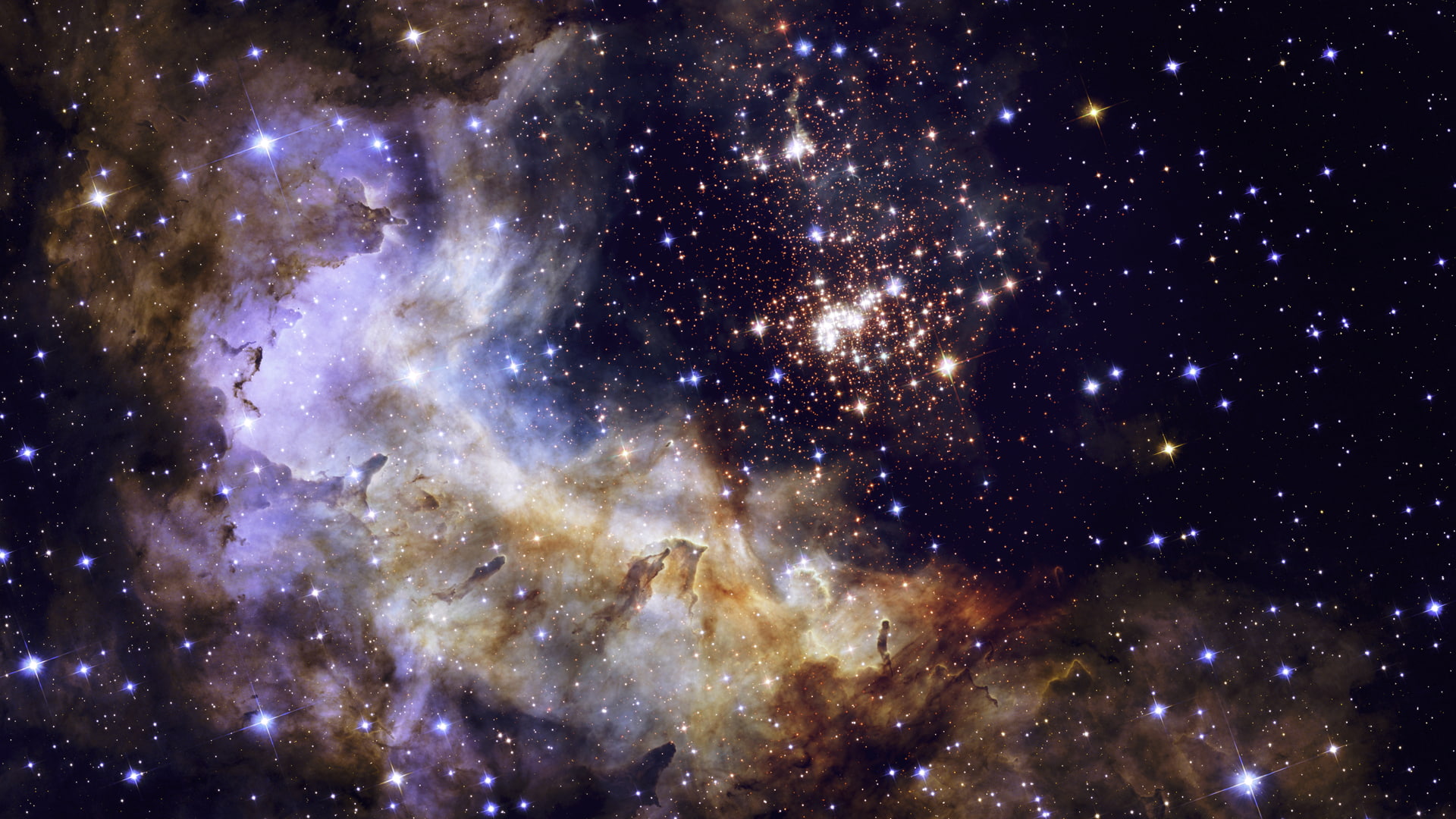 Westerlund 2, 1080P, stars, Hubble, NASA, universe, science, nebula, space, HD Wallpaper