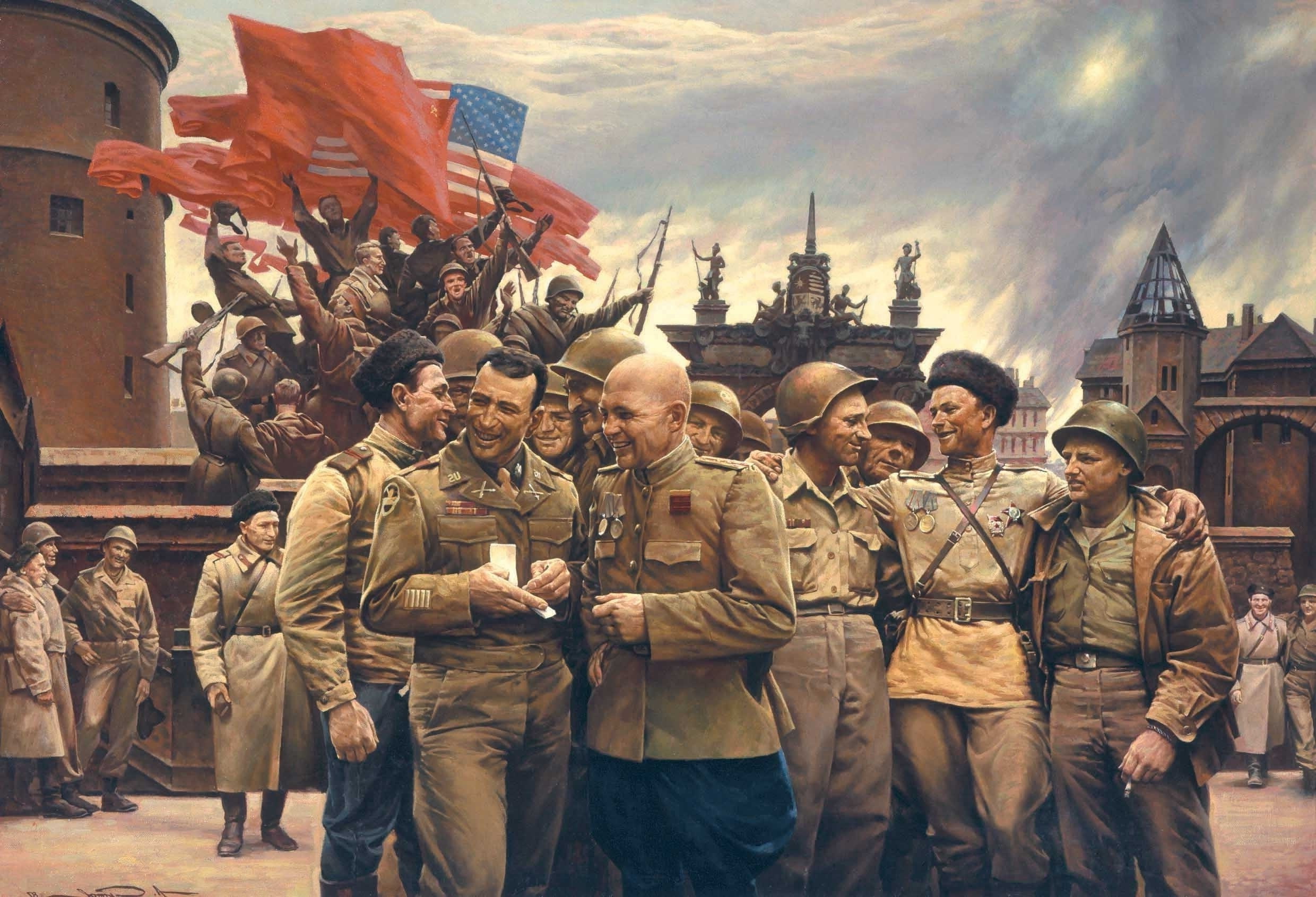 USSR, World War II, 1080P, soldier, army, USA, HD Wallpaper
