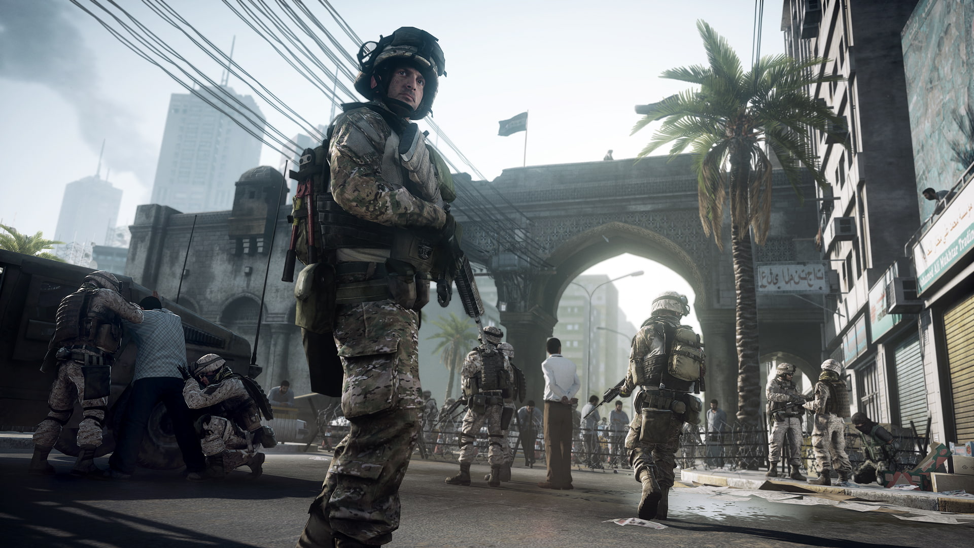 video games, 1080P, battlefield, soldiers, hd, HD Wallpaper