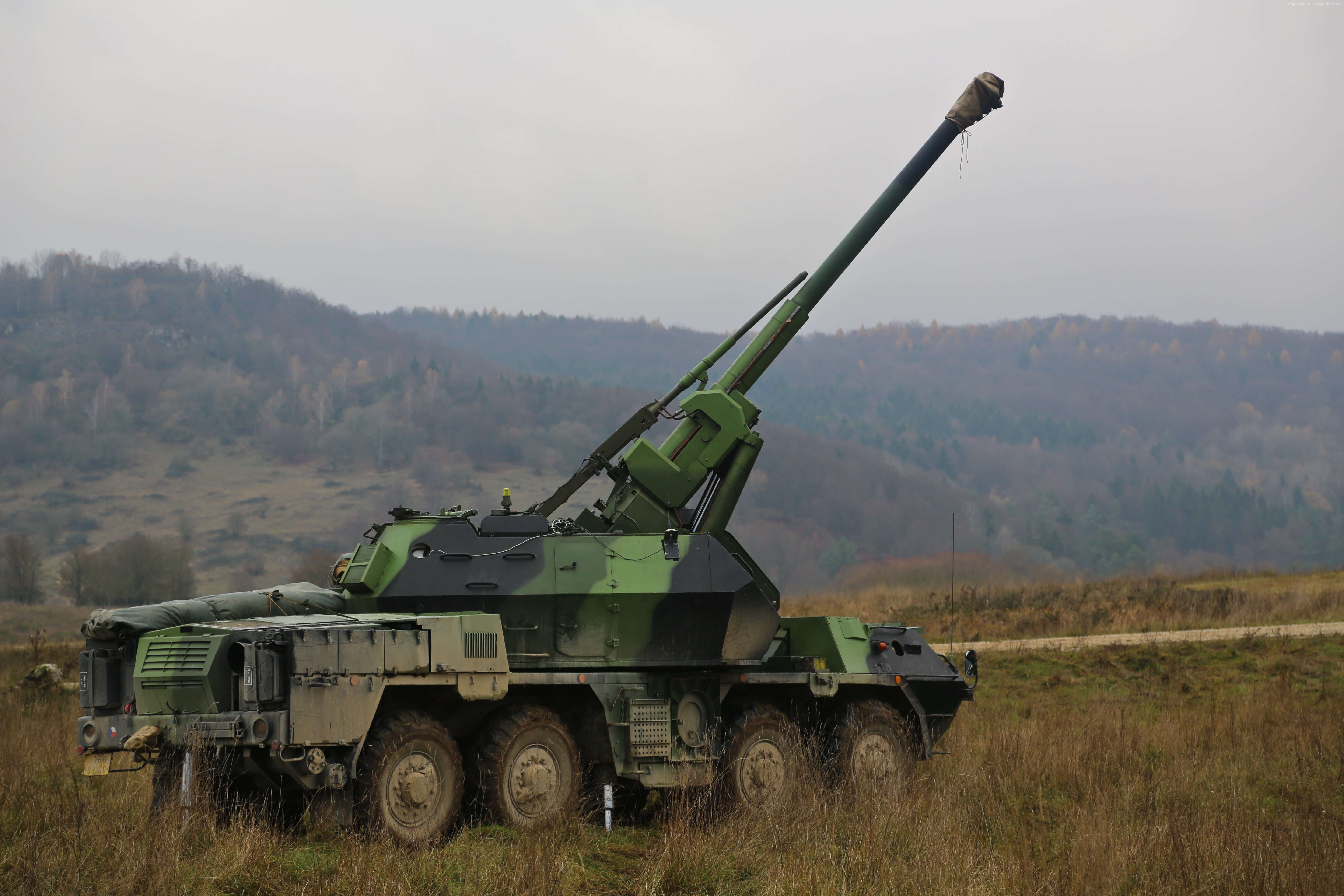 self-propelled auto-loading gun, vz.77 DANA, 5K, Military of the Czech Republic, HD Wallpaper