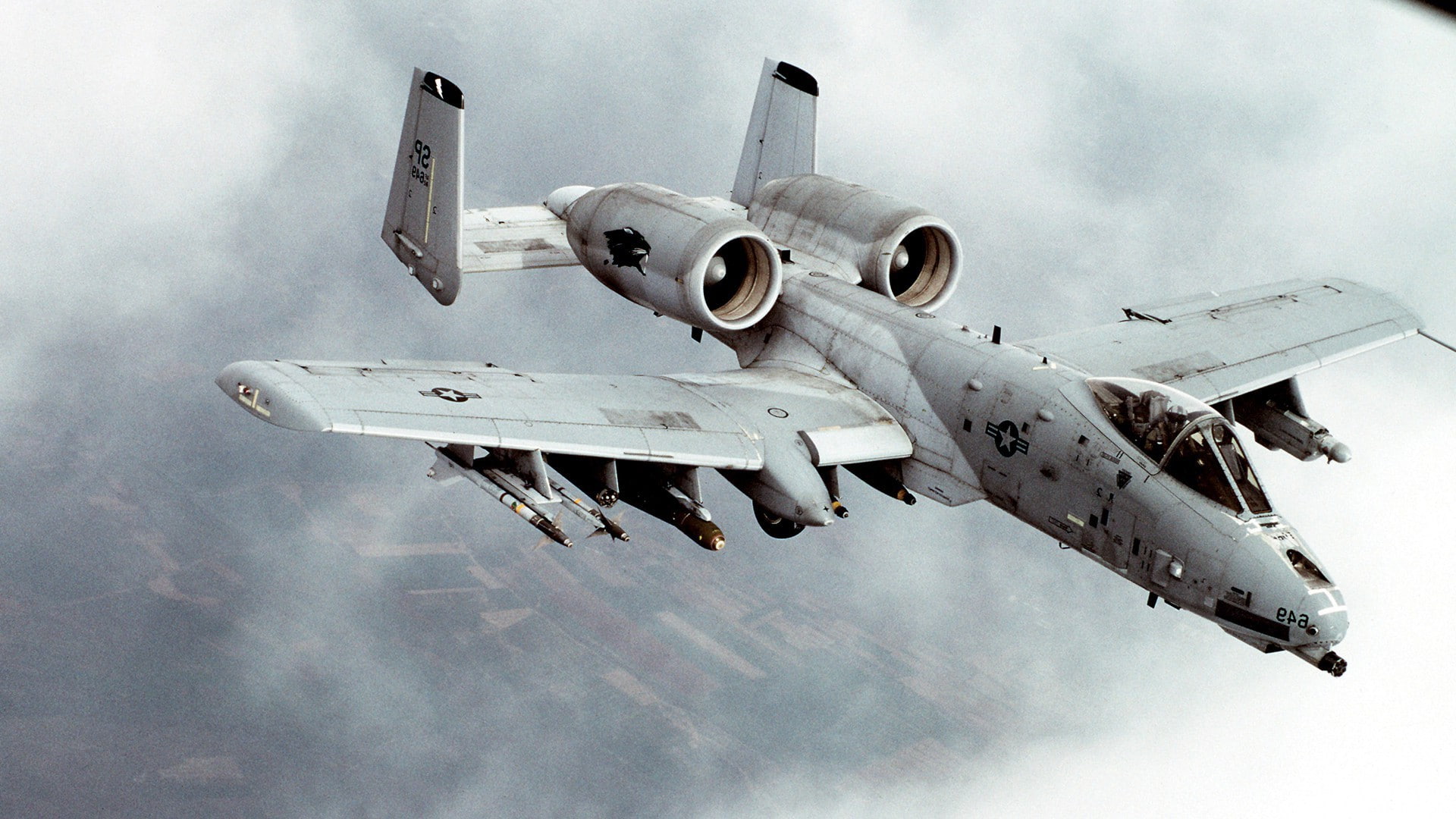 a10 warthog airplane military aircraft aircraft jet fighter machine gun bomber, navy, flying, aerospace industry, learning, on the move, fighter plane, HD Wallpaper