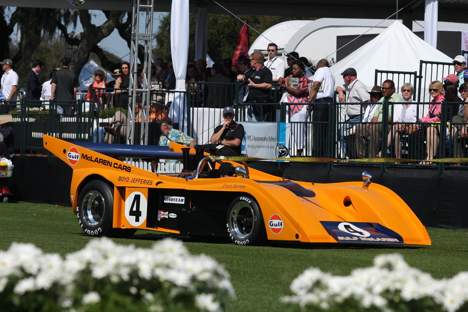 retro, classic, mclaren, vehicle, 1536x1024, m20, sport, 1972, 720P, race, racing, supercar, gulf, car, HD Wallpaper