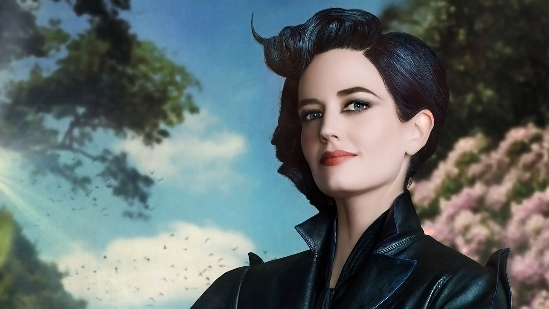 women, hairstyle, 720P, beautiful woman, young adult, miss peregrines home for peculiar children, looking away, one person, outdoors, hair, nature, cloud - sky, HD Wallpaper