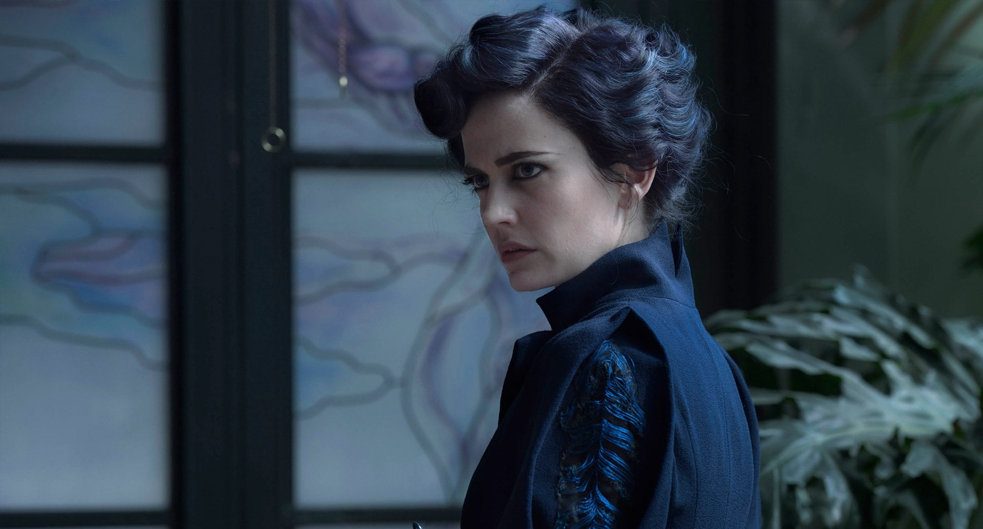 black hair, beautiful woman, adolescence, miss peregrines home for peculiar children, young adult, young women, 1080P, contemplation, looking, adult, window, HD Wallpaper