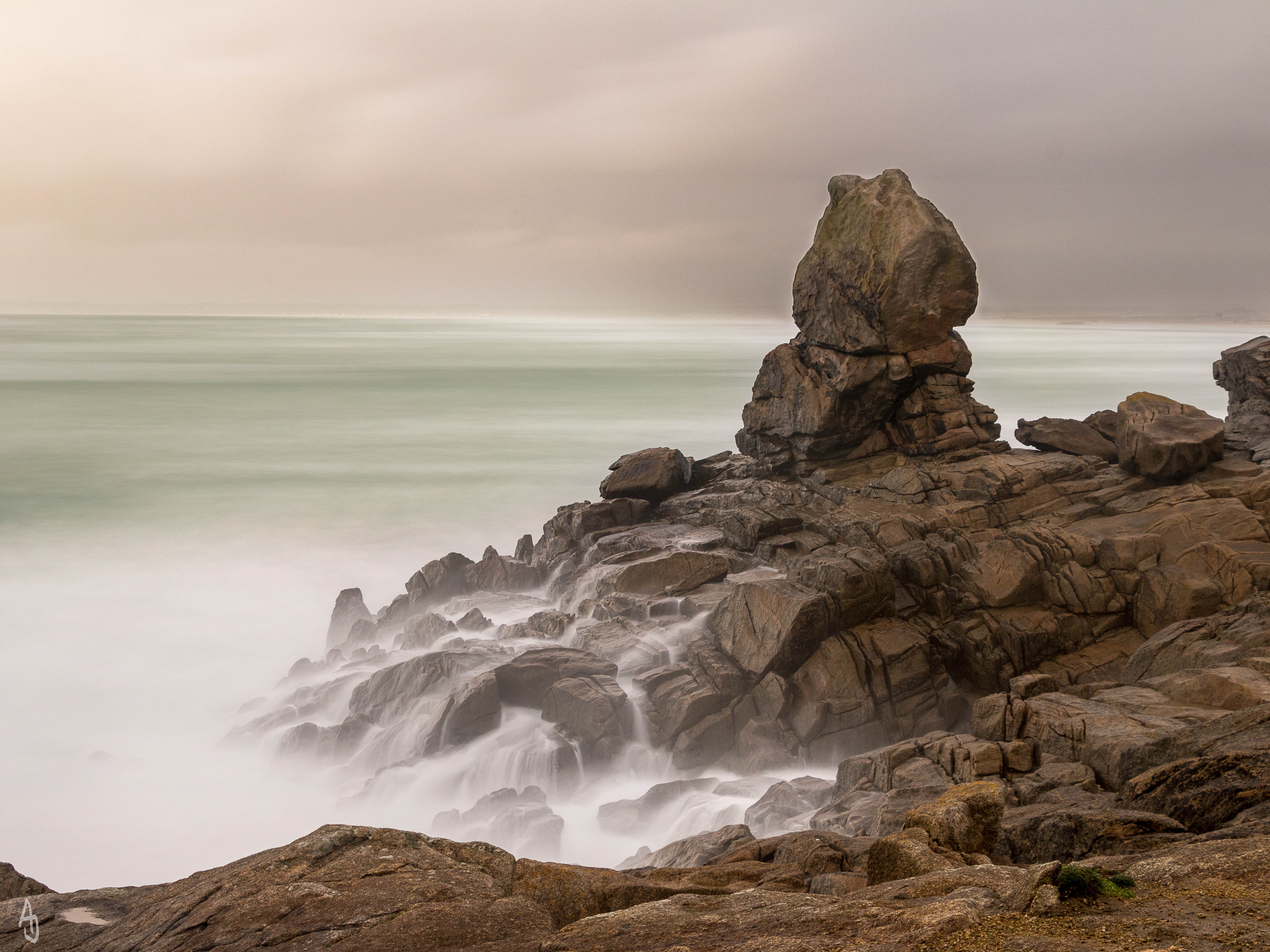 scenics, sunset, EOS 70D, nature, Canon, Bretagne, landscape, sea, winter, ocean, water, torche, 4K, coastline, outdoors, rock - Object, AJ, Hiver, near, HD Wallpaper