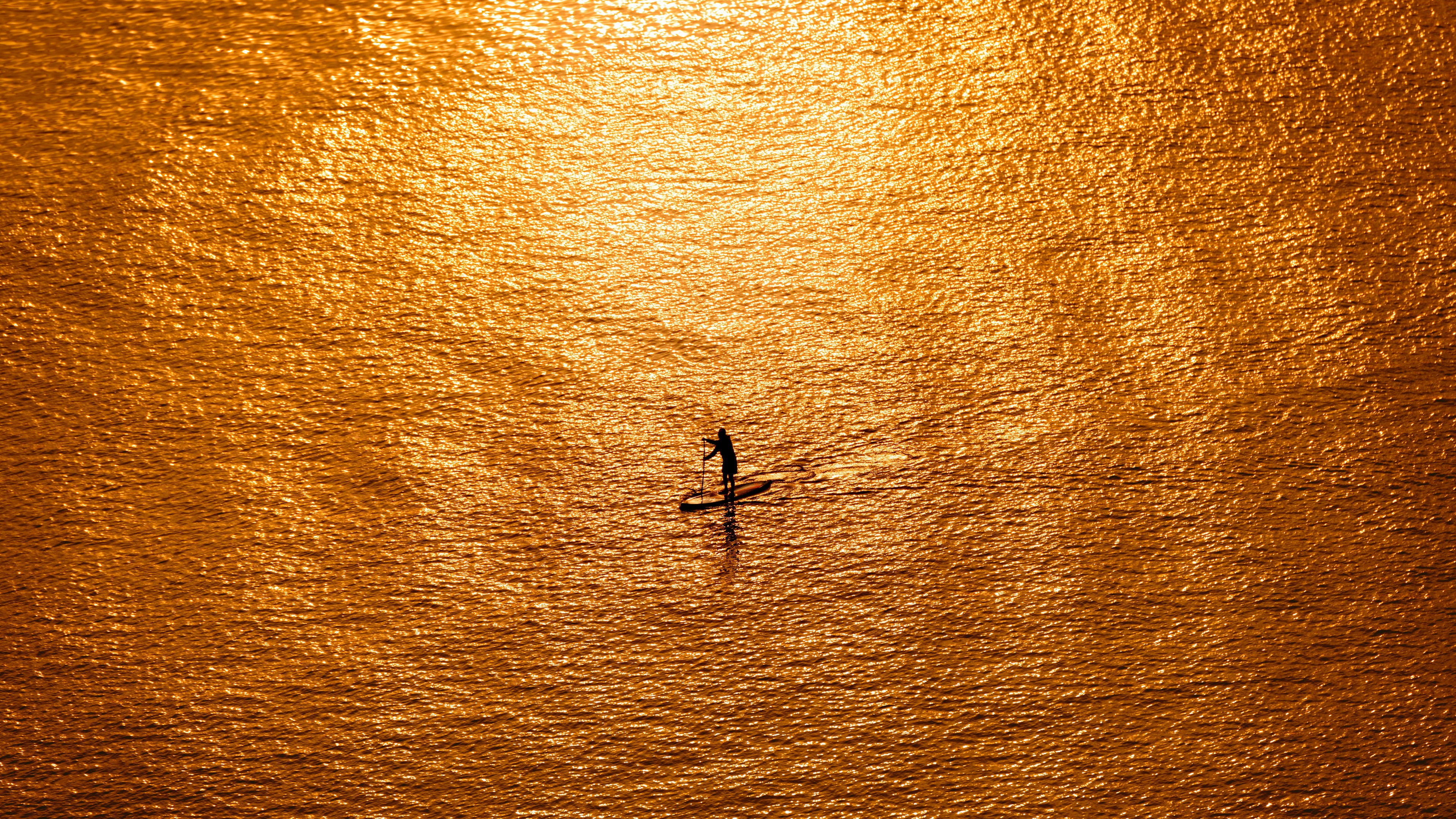 New Zealand, Ohope, 4K, Stand up paddleboarder, Bay of Plenty, HD Wallpaper