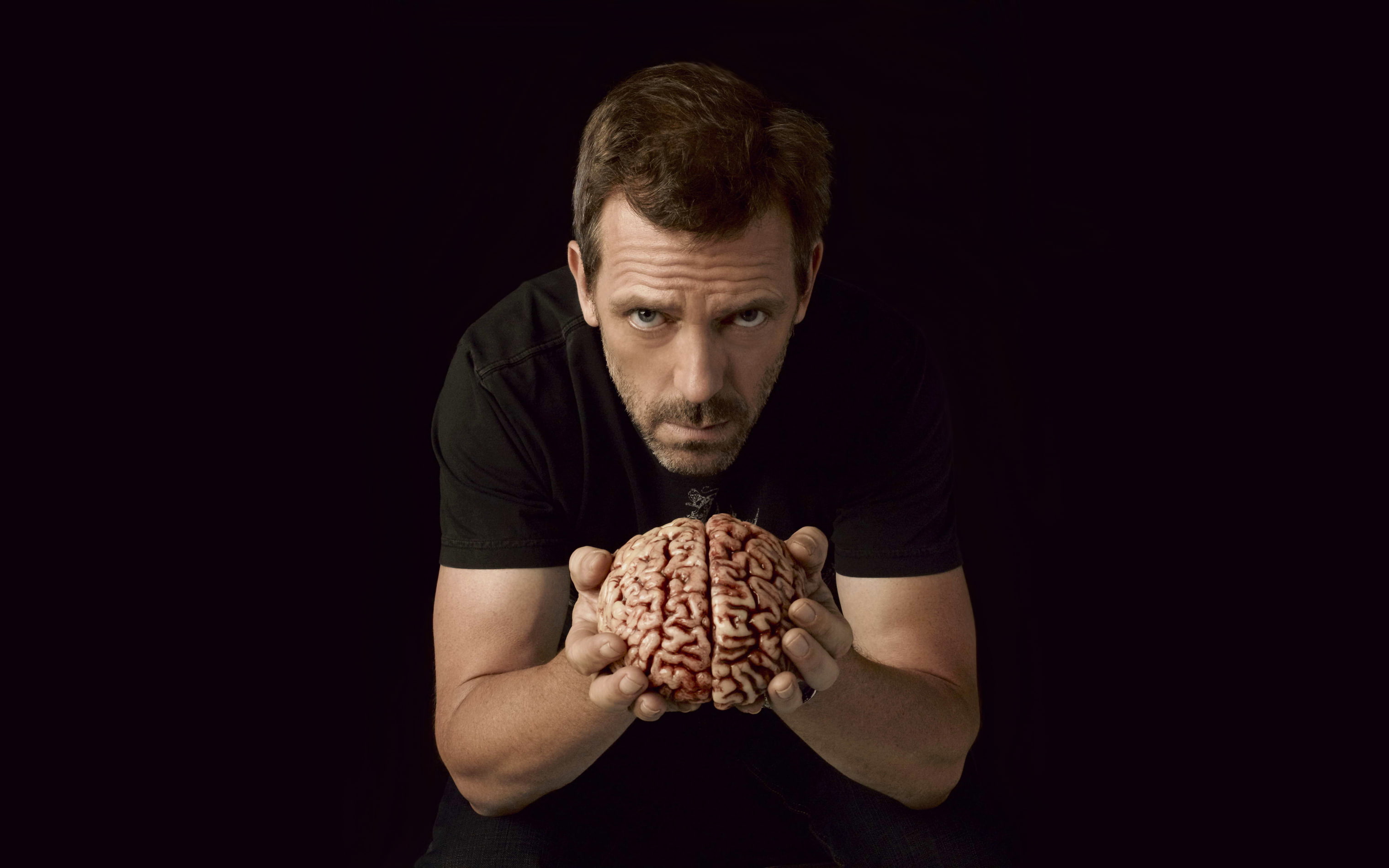 peer, 2K, black, Dr. House, brain, male, HD Wallpaper