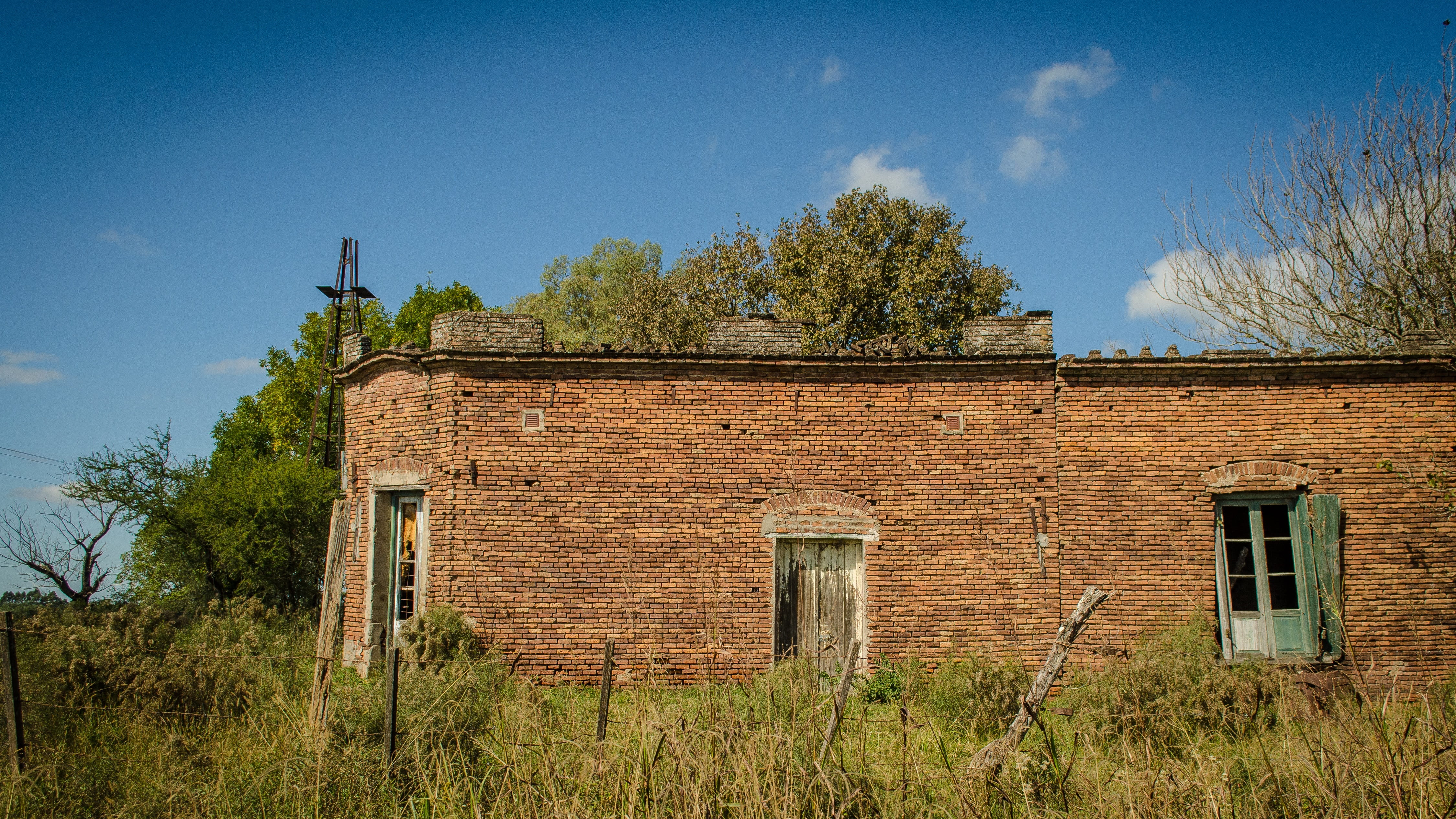plant, architecture, construction, residential Building, architecture And Buildings, deterioration, nature, window, brick, casa vieja, grass, no People, HD Wallpaper