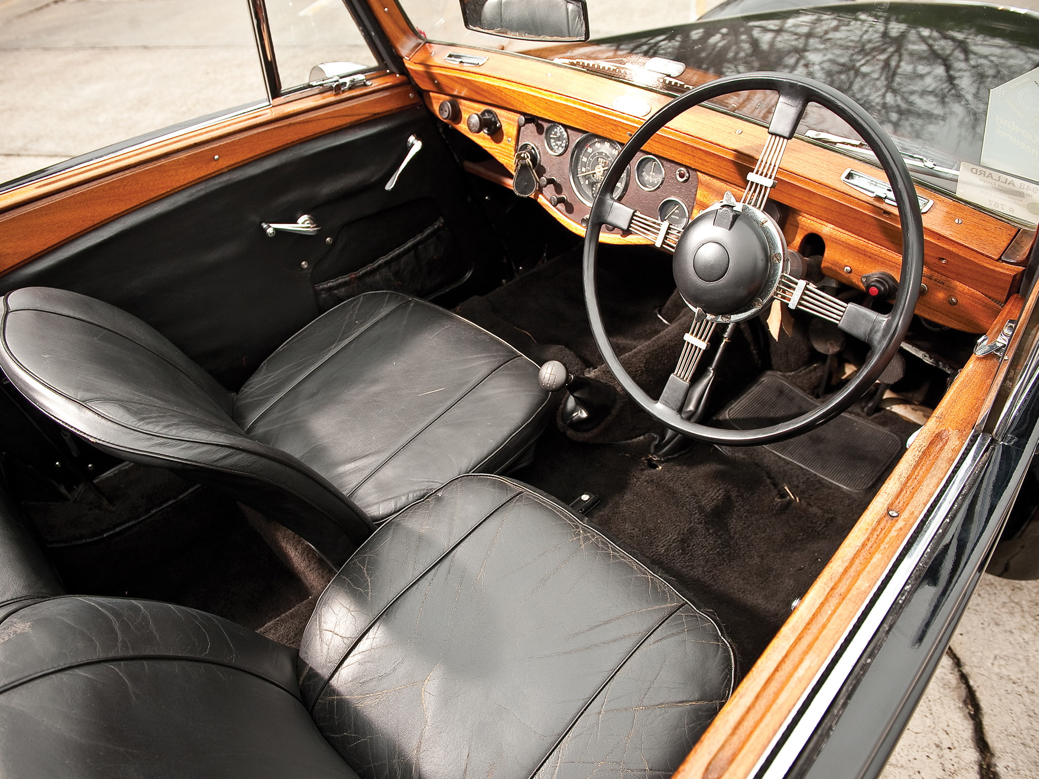 drophead, 1947, retro, 1080P, interior, m 1, coupe, allard, HD Wallpaper