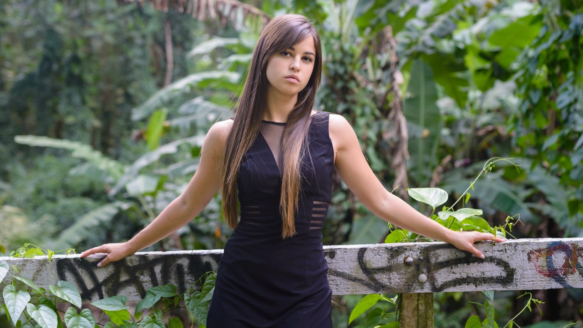 Marvin Chandra, long hair, 500px, women outdoors, women, model, 1080P, HD Wallpaper