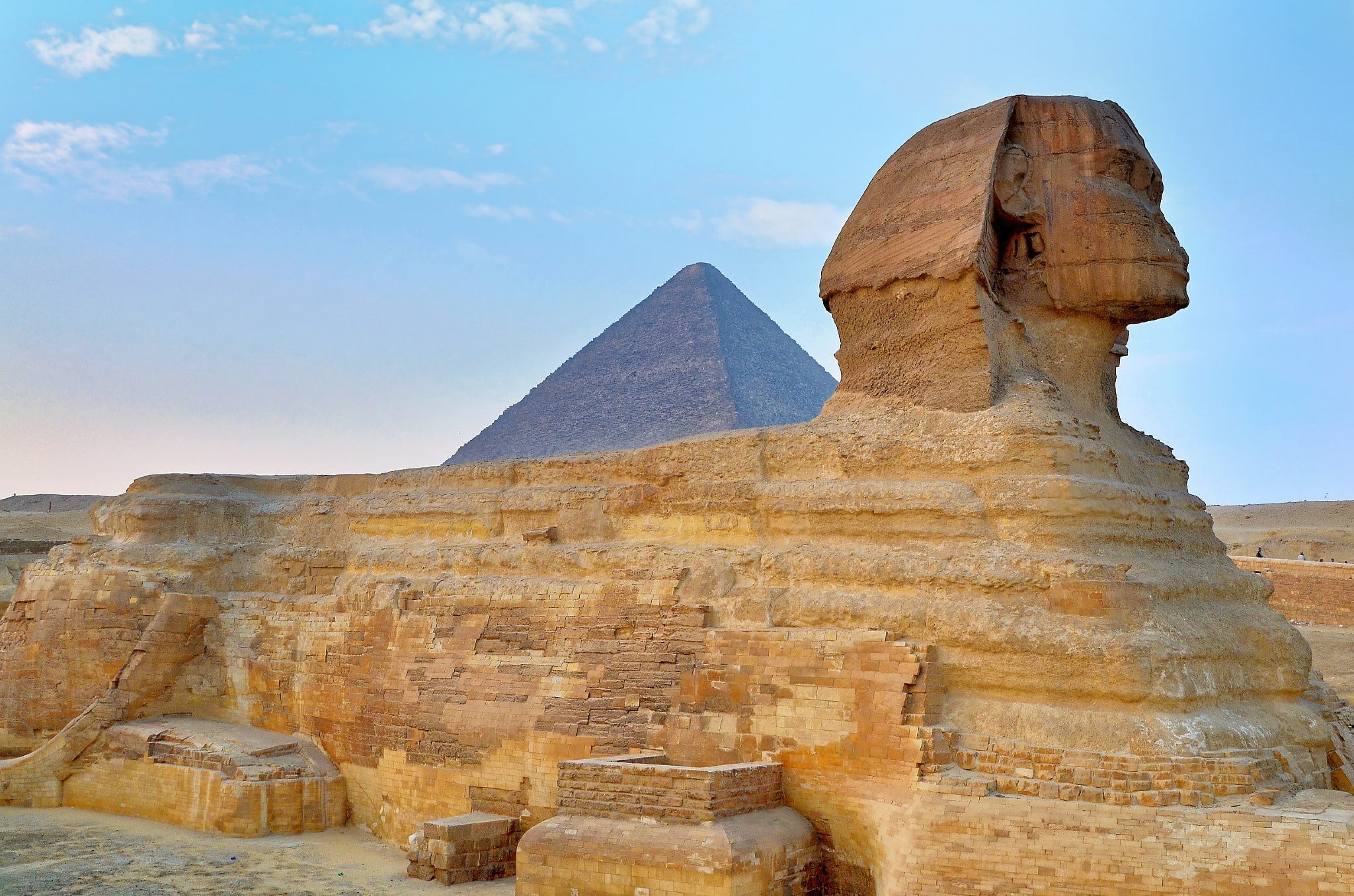 cheops-pyramider, old ruin, egypt, tourism, travel destinations, archaeology, ancient civilization, no people, outdoors, pyramid, cairo, 1080P, architecture, HD Wallpaper
