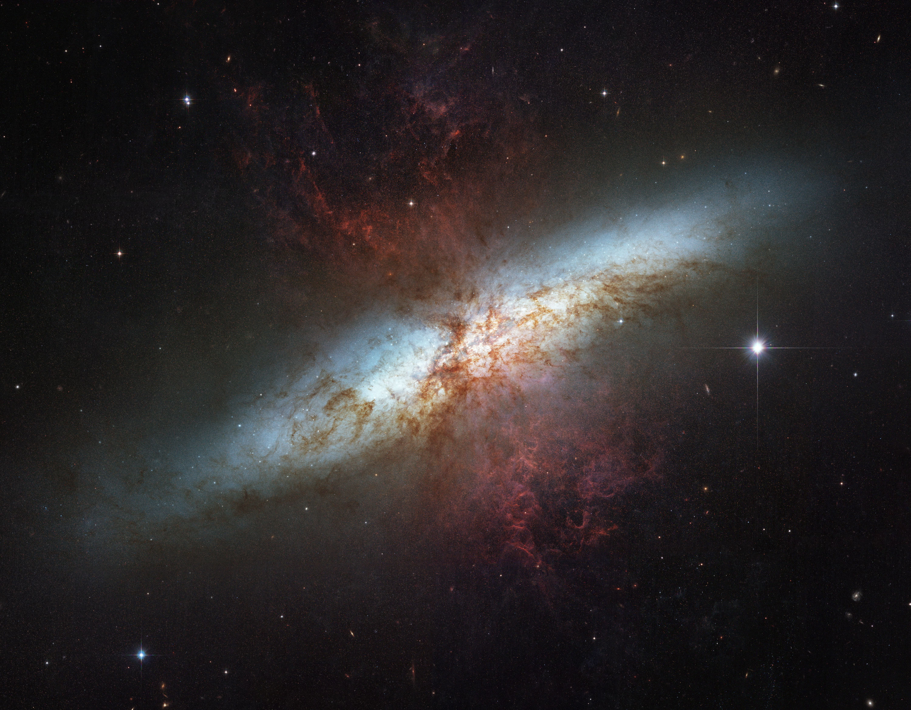 stars, galaxy, 2K, M82, bodies, Cigar, constellation, The Big Dipper, celestial, HD Wallpaper