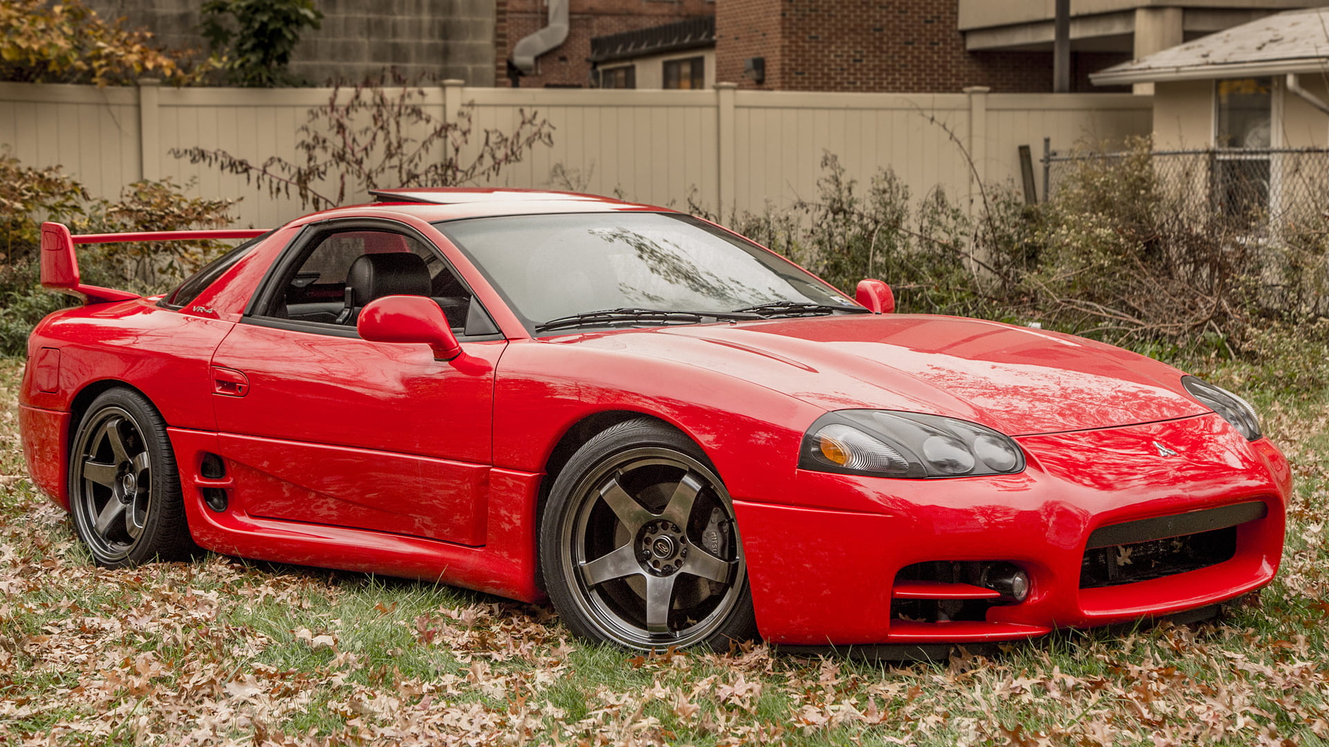Red Car, Sport Car, Mitsubishi, Mitsubishi 3000GT, Coupé, 1080P, HD Wallpaper