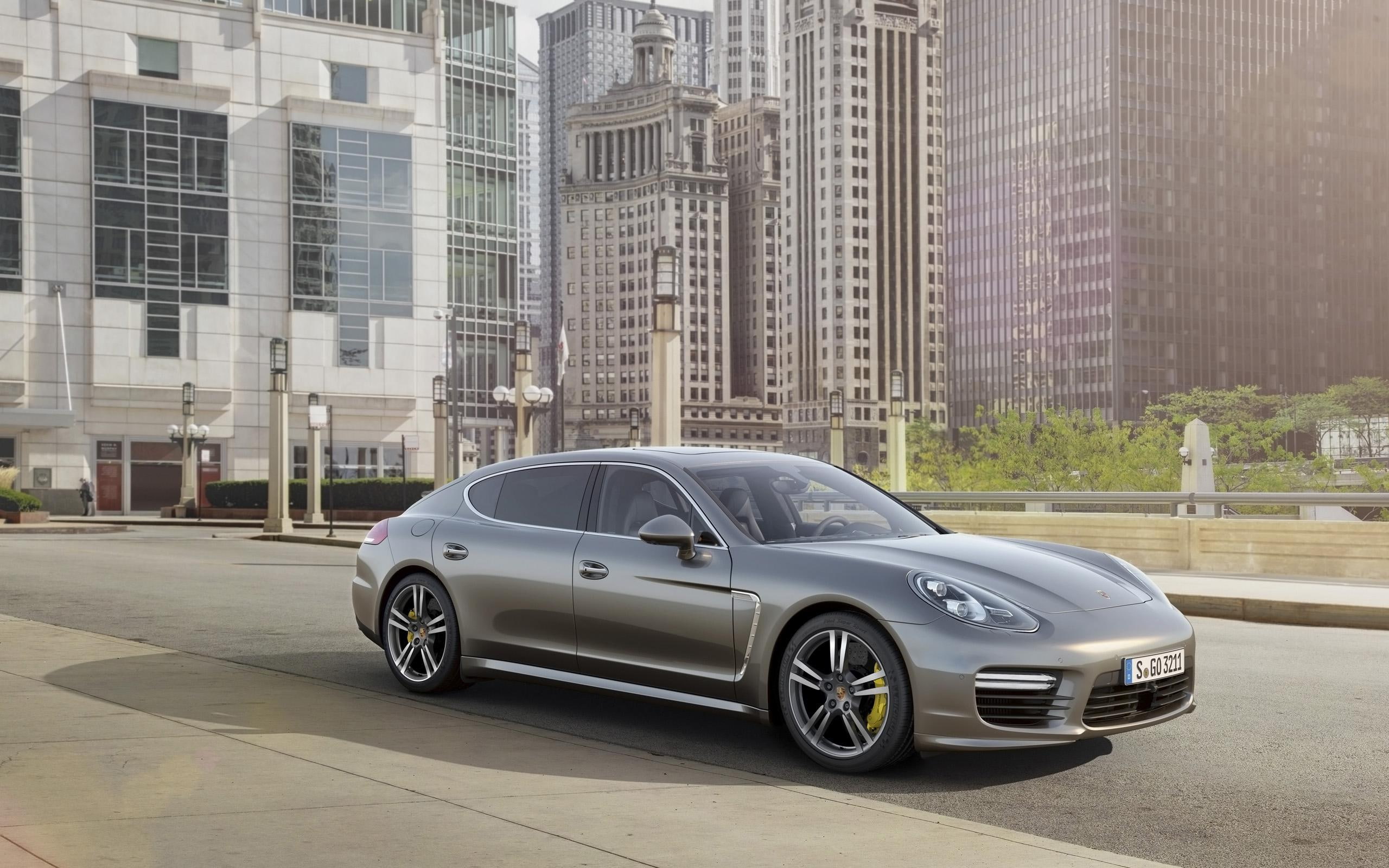 panamera, cars, gray, porsche, 2014, executive, turbo, s, 2K, HD Wallpaper