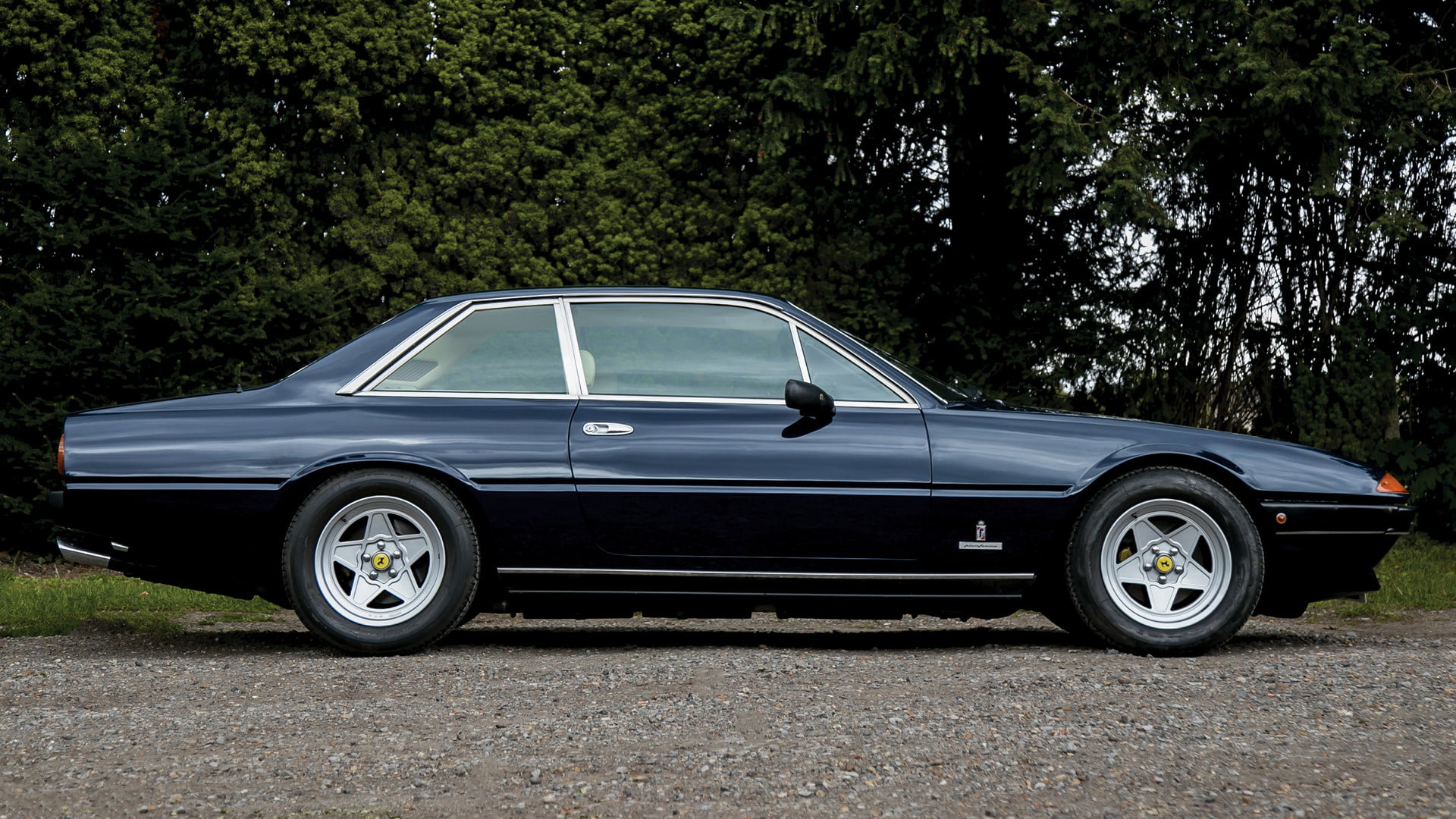 Sport Car, 1080P, Old Car, Coupé, Blue Car, Car, Ferrari, Grand Tourer, Ferrari 400 i, HD Wallpaper