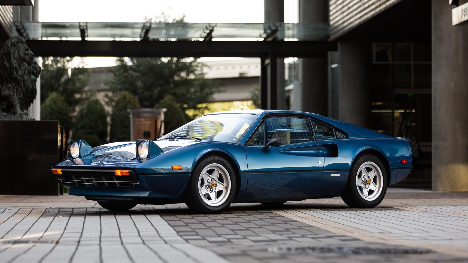 Ferrari 308 GTB, Grand Tourer, Blue Car, Vehicle, Sport Car, Car, Ferrari, 1080P, Hideaway Headlights, HD Wallpaper