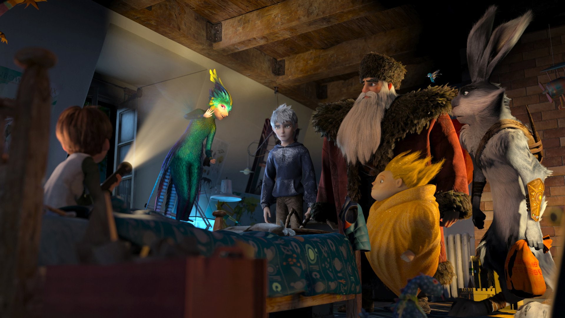 Sandman (Rise of the Guardians), Jack Frost, 1080P, E. Aster Bunnymund, Movie, North (Rise Of The Guardians), Tooth (Rise Of The Guardians), Rise Of The, HD Wallpaper