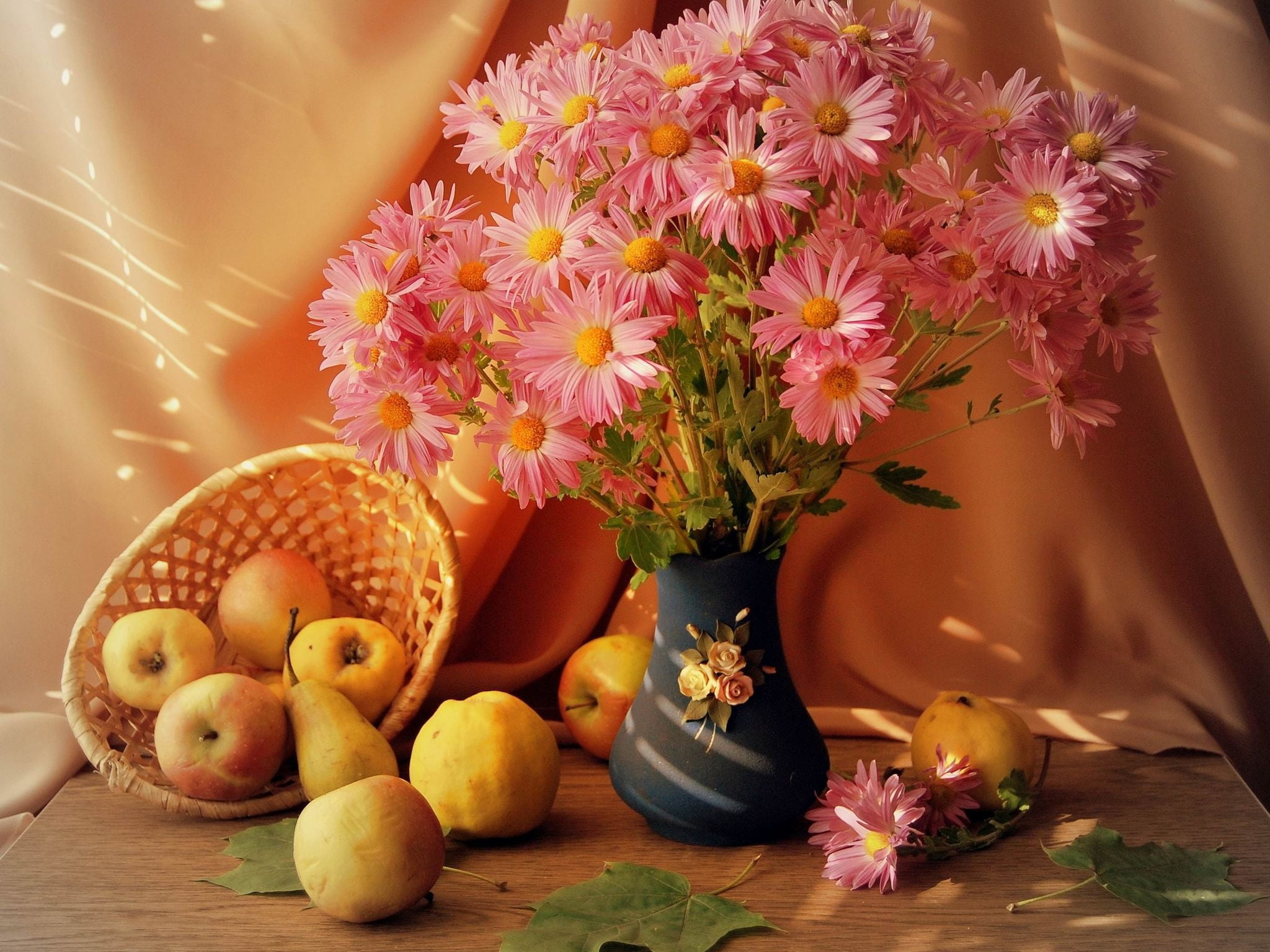 flower Head, freshness, bunch of flowers, arrangement, 1080P, season, fruit, multi Colored, basket, container, no People, bouquet, nature, close-up, stilllife, HD Wallpaper
