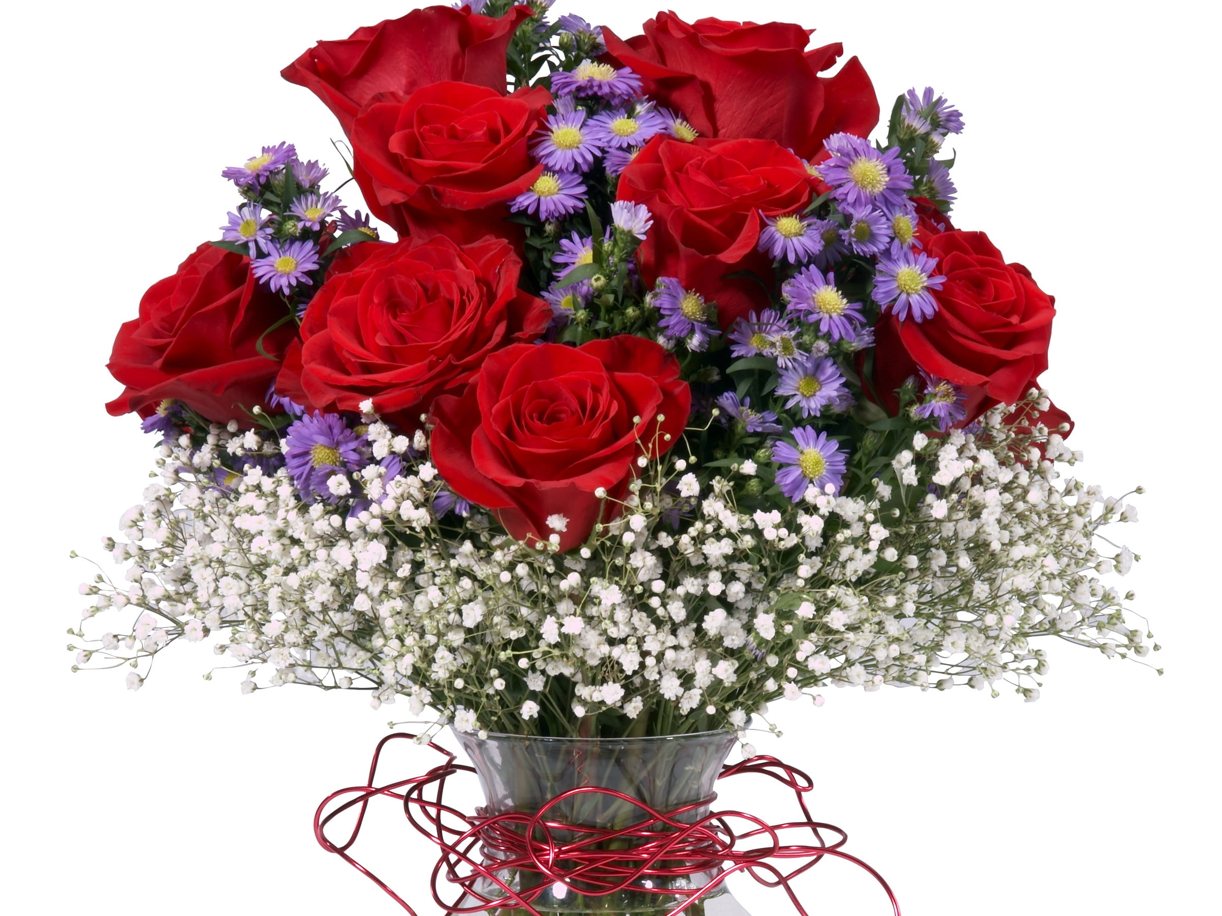roses, petal, nature, arrangement, bunch of flowers, white, leaf, flower Head, vulnerability, white Background, flowers, indoors, freshness, s, plant, gift, HD Wallpaper