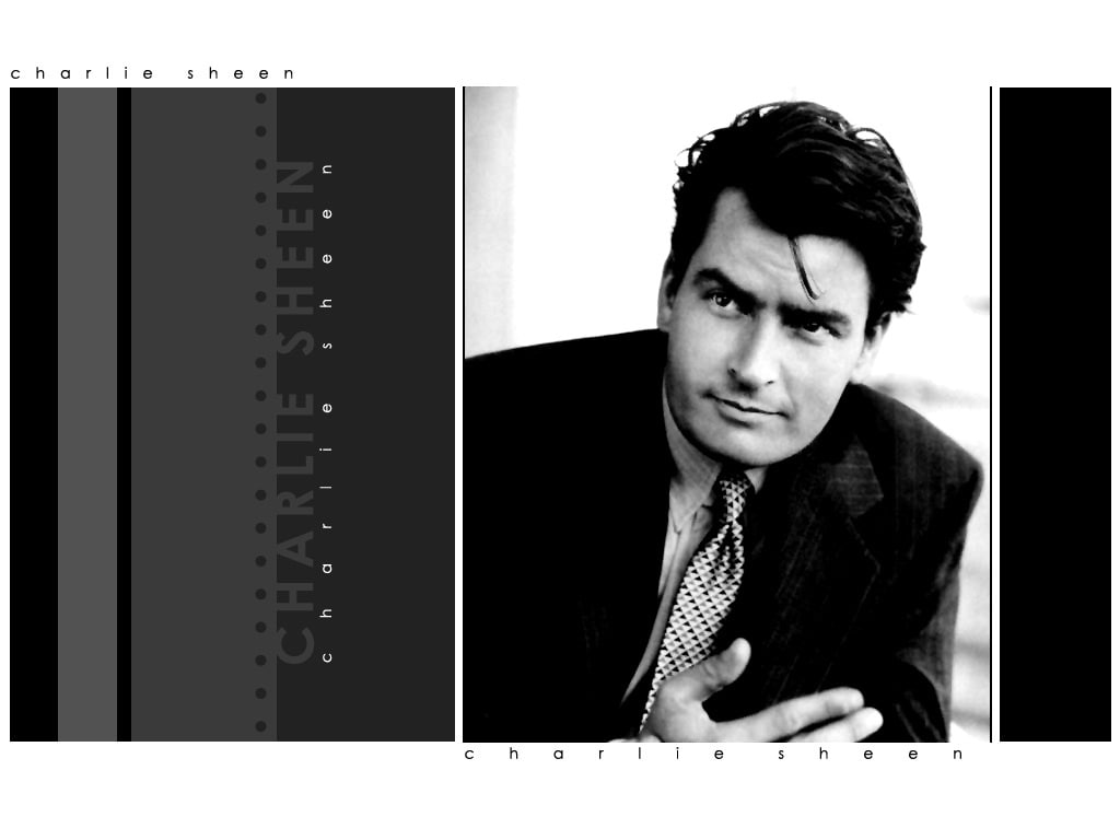 black and white, movies, white, hd, 480P, charlie, classical, actor, sheen, movie, black, series, tv, people, series tv, HD Wallpaper