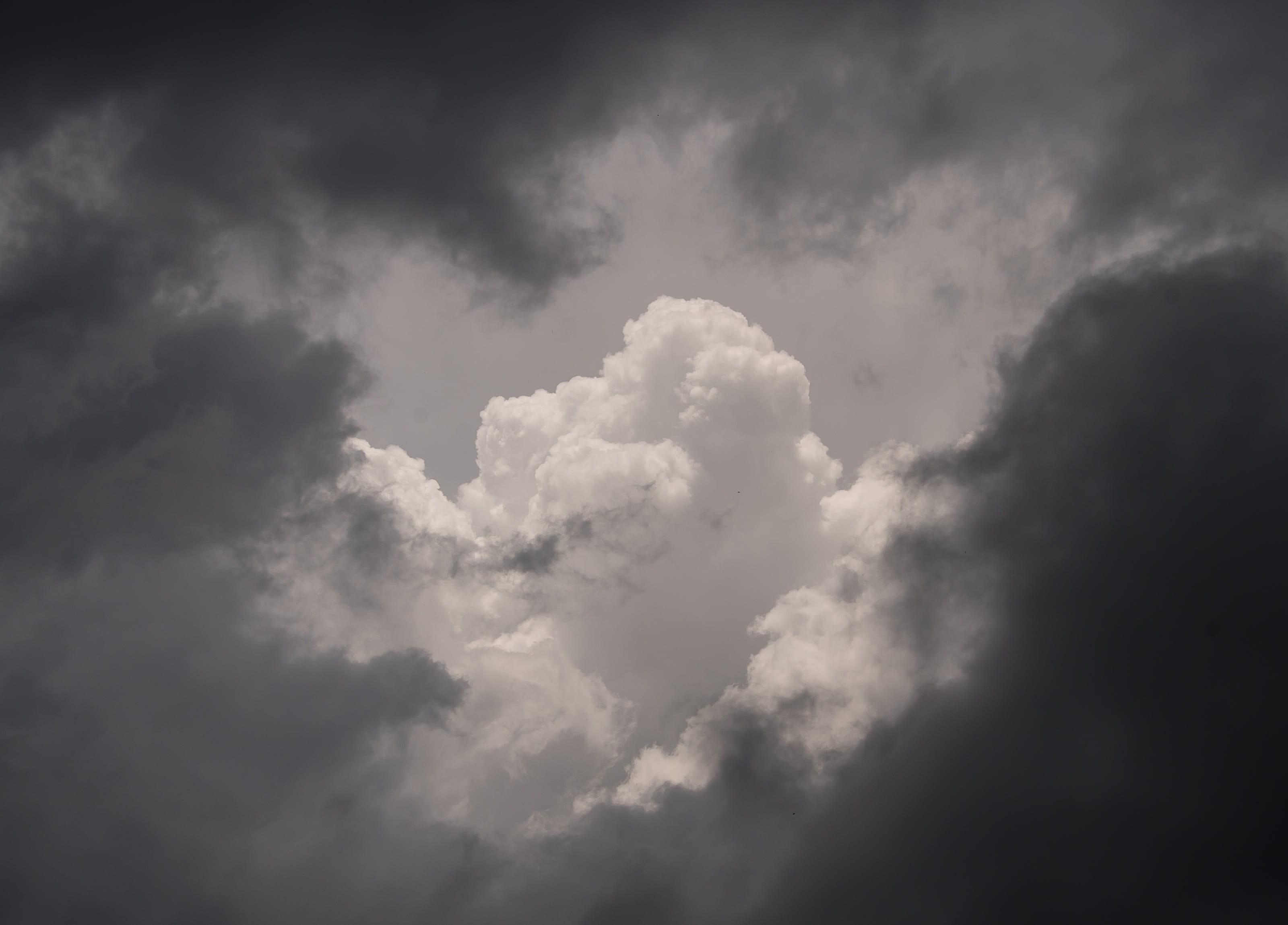 white color, beauty in nature, grey, day, idyllic, dull, outdoors, nature, backgrounds, australia, sky, cloudscape, tranquil scene, tranquility, full frame, HD Wallpaper