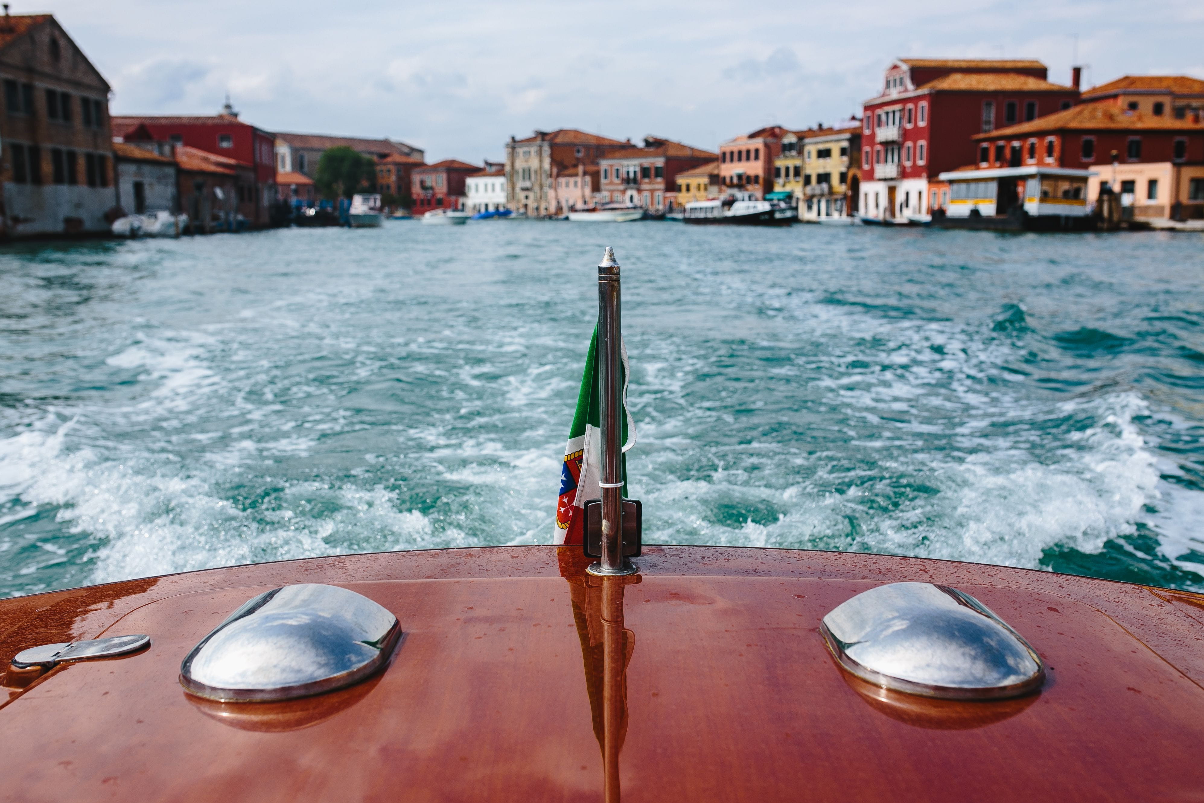 mode of transportation, Murano, boating, no people, architecture, nautical Vessel, travel, built structure, canal, day, europe, outdoors, oar, water surface, HD Wallpaper
