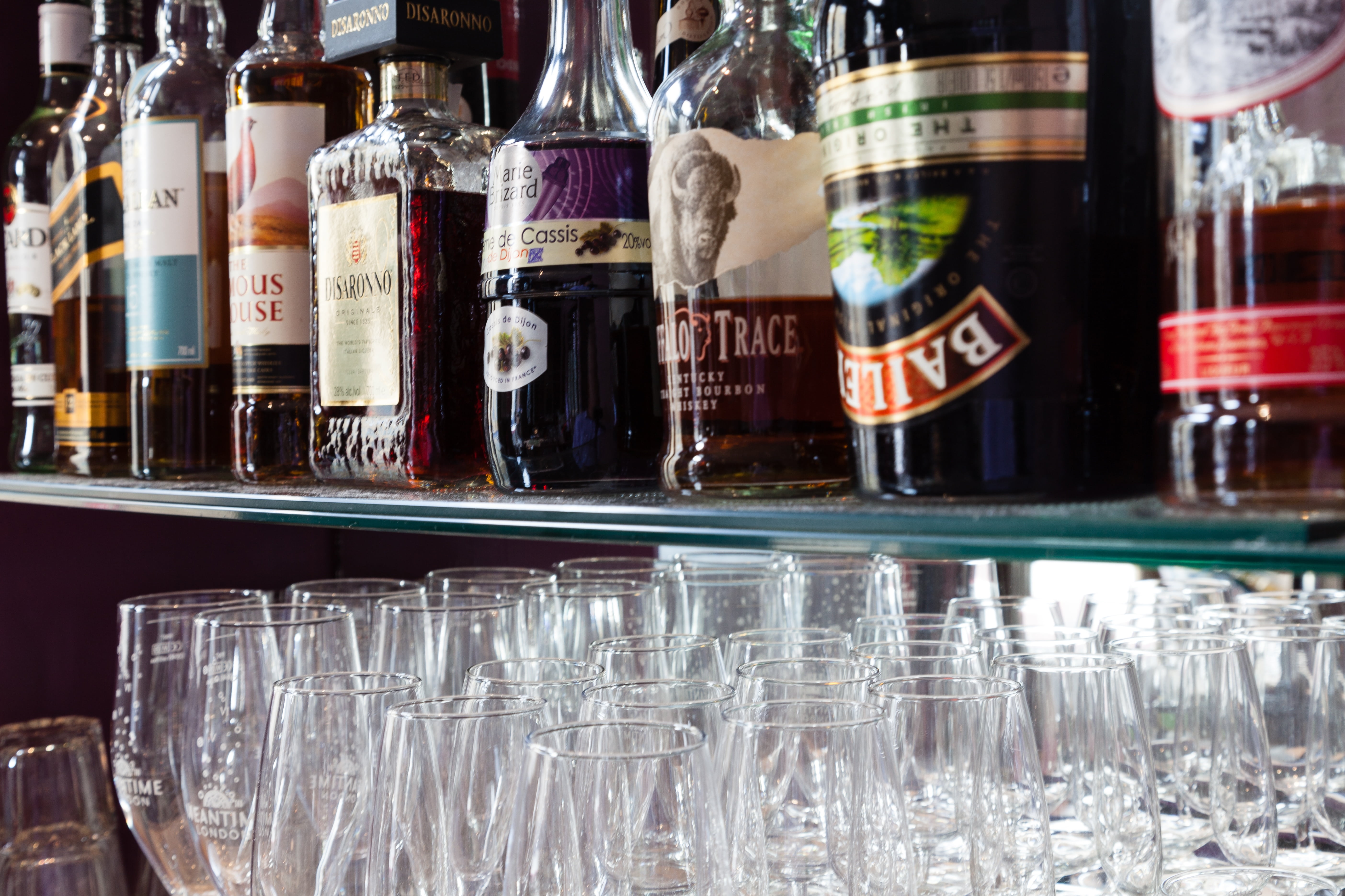 booze, no people, bar - drink establishment, glass - material, variation, beverage, food and drink, transparent, assorted, refreshment, spirits, drink, HD Wallpaper