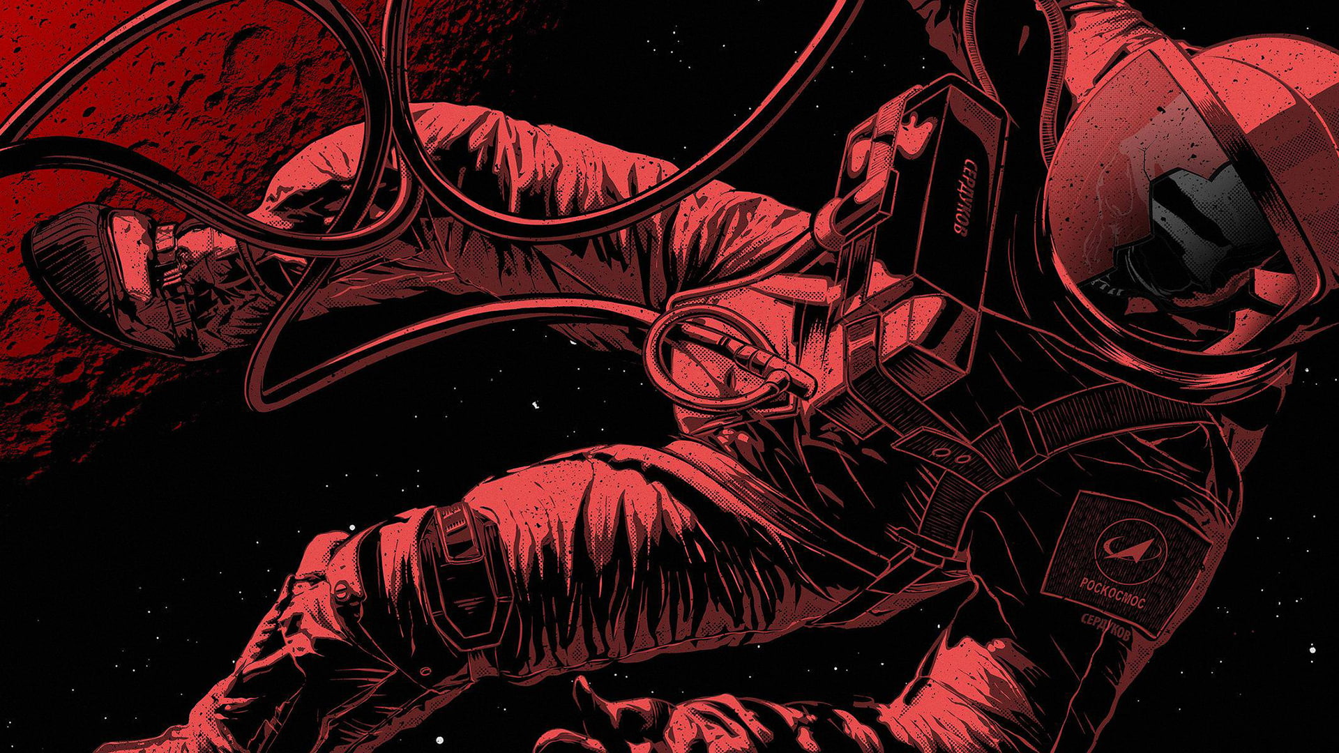 space, astronaut, The Toxic Avenger, planet, Роскосмос, 1080P, HD Wallpaper