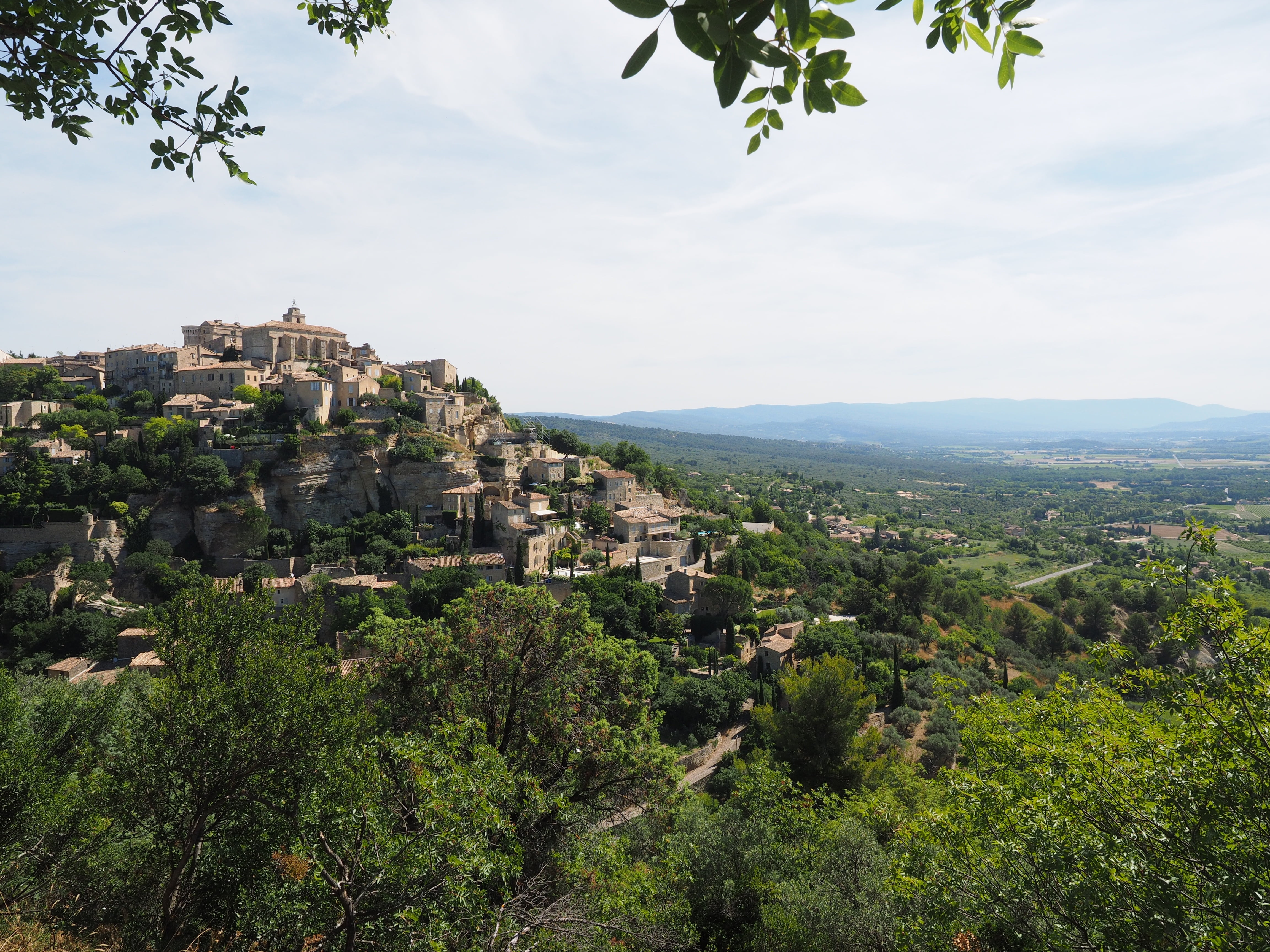 tree, building exterior, cityscape, outdoors, no people, plant, 4K, gordes, travel destinations, capital, village, nature, high altitude village core, HD Wallpaper