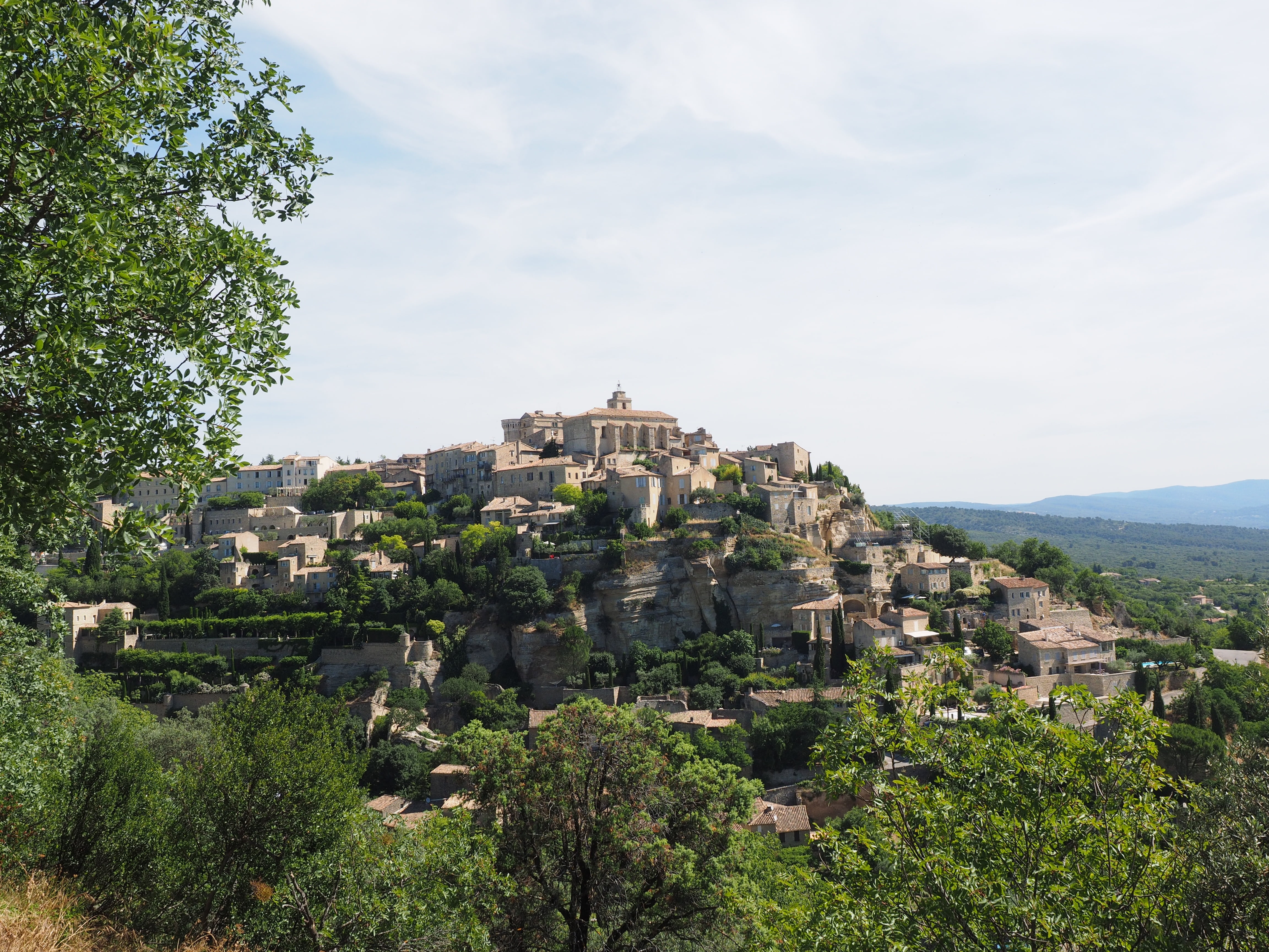 château de gordes, saint-firmin, growth, architecture, cloud - sky, old town, panorama view, places of interest, ancient civilization, tree, high altitude village core, HD Wallpaper