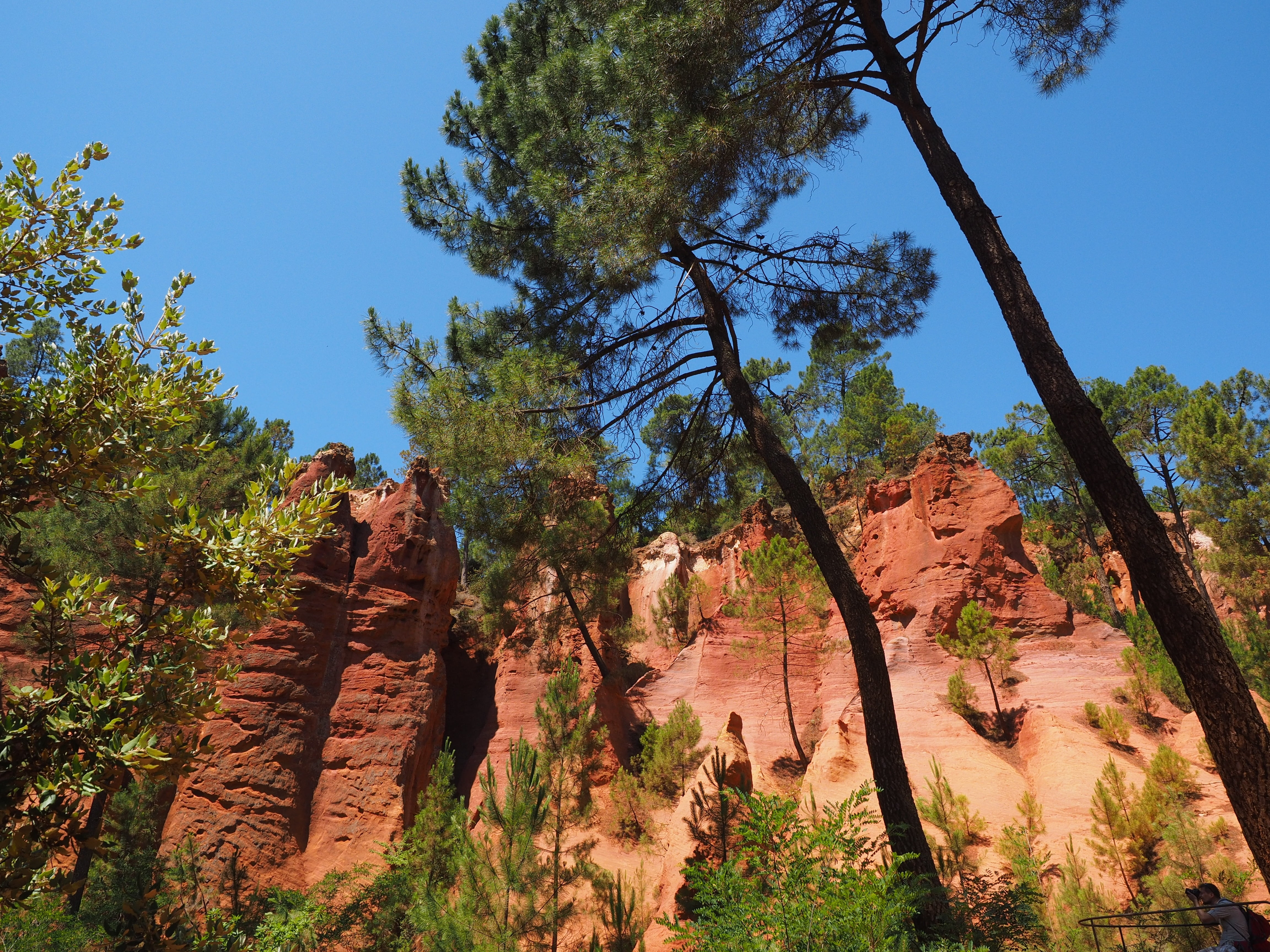 vaucluse, department of vaucluse, orange, sandstone, rock, 4K, hue, mixture, ocher quarry, beauty in nature, luberon massif, day, yellow, rock formation, HD Wallpaper