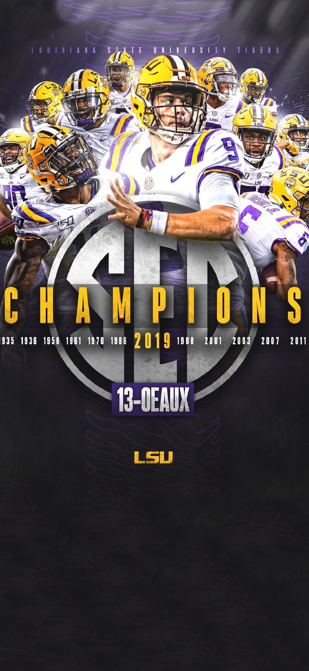 NCAA, American football, LSU Tigers football, 1080P, Joe Burrow, Phone HD Wallpaper