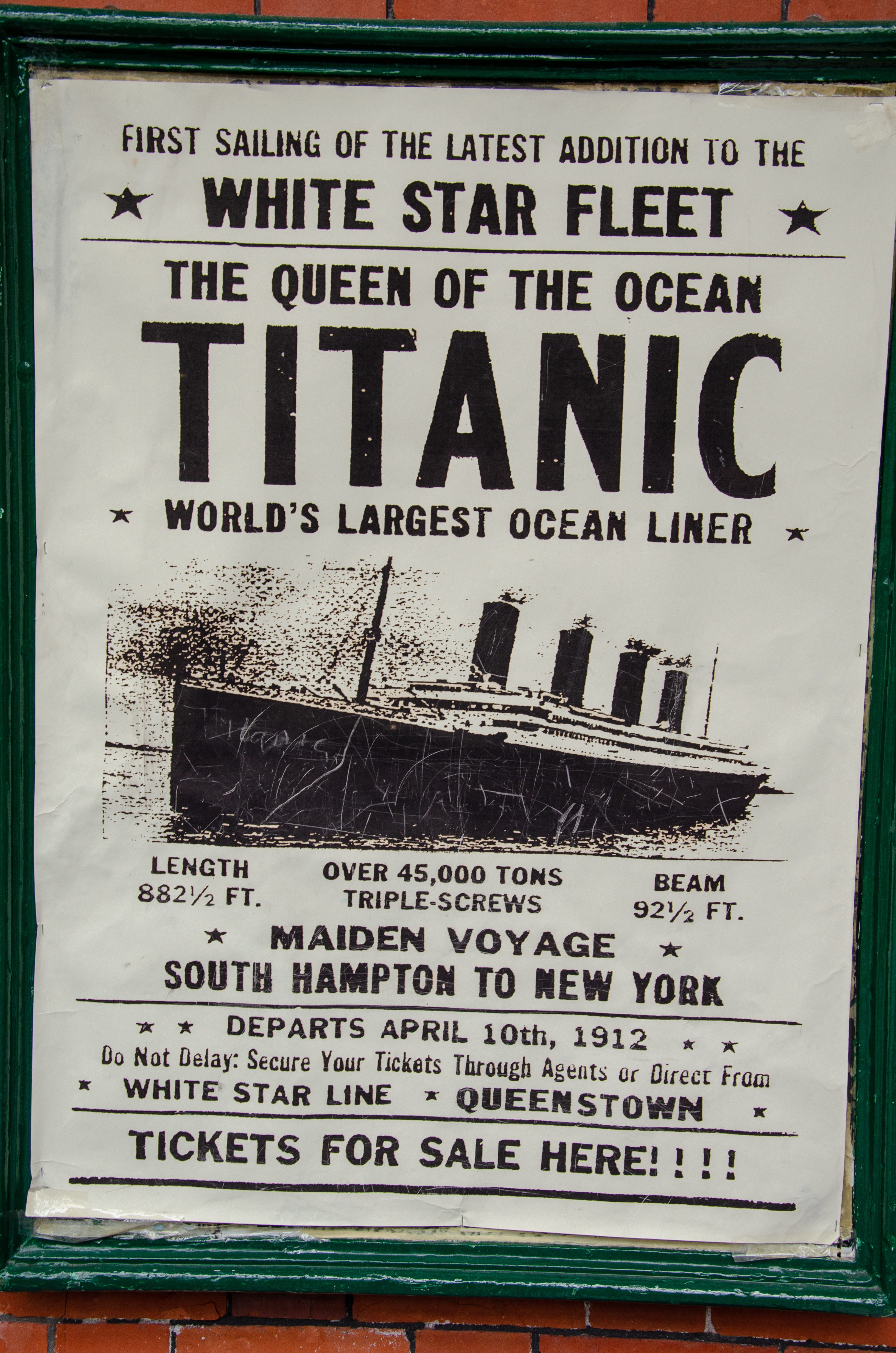 capital letter, old, museum, western script, information sign, poster, warning sign, titanic, sign, script, guidance, message, nature, cobh, text, no people, Phone HD Wallpaper