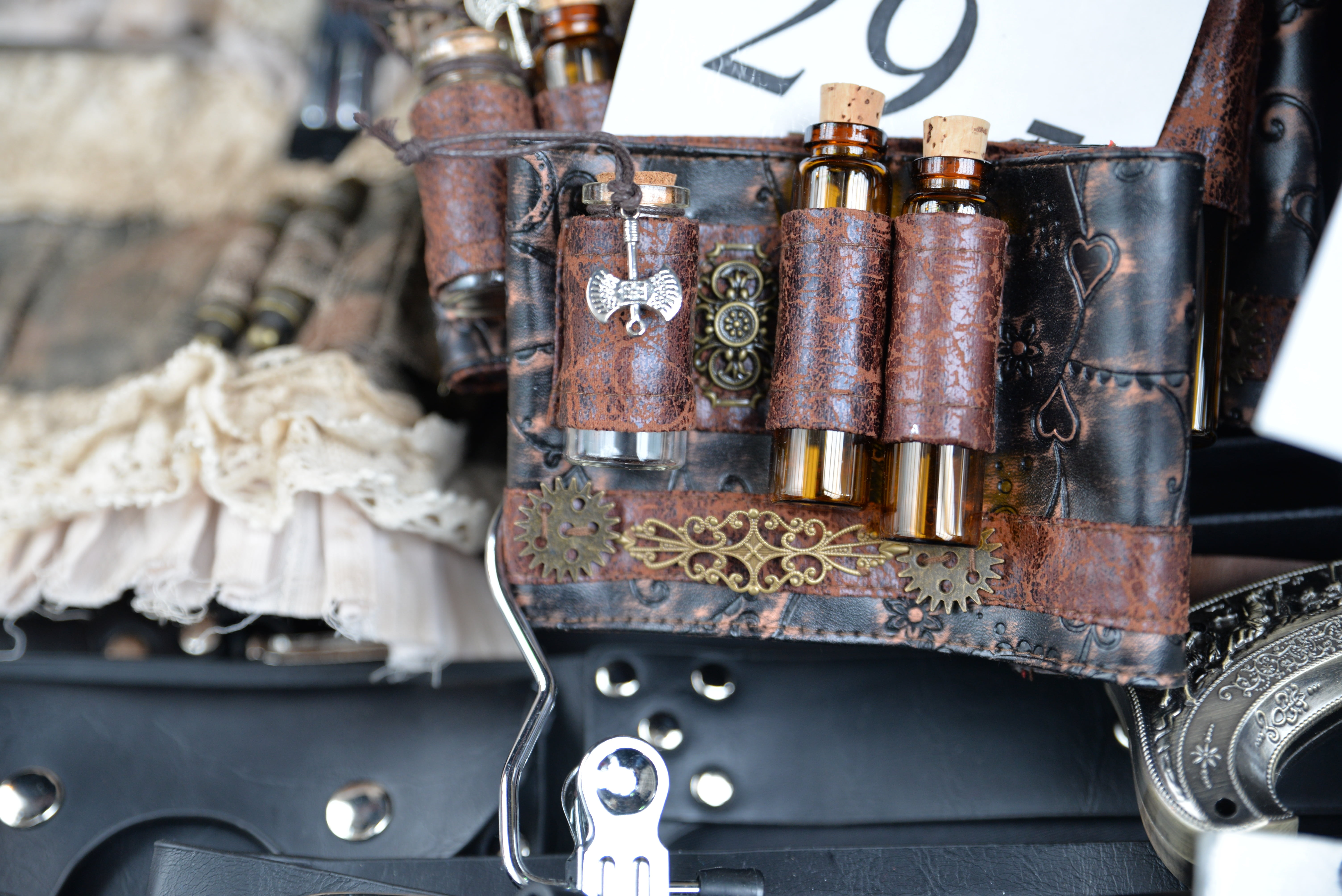 technology, metal, old, convention, steampunk, accessories, machine part, no people, leather, outfit, selective, silver colored, transportation, vial, connection, HD Wallpaper