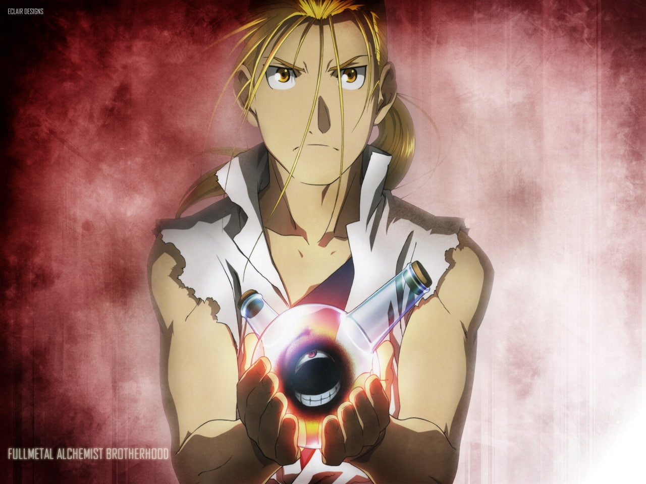 metal, evil, Cool, Brotherhood, 720P, flask, full, anime, alchemist, hd, art, HD Wallpaper