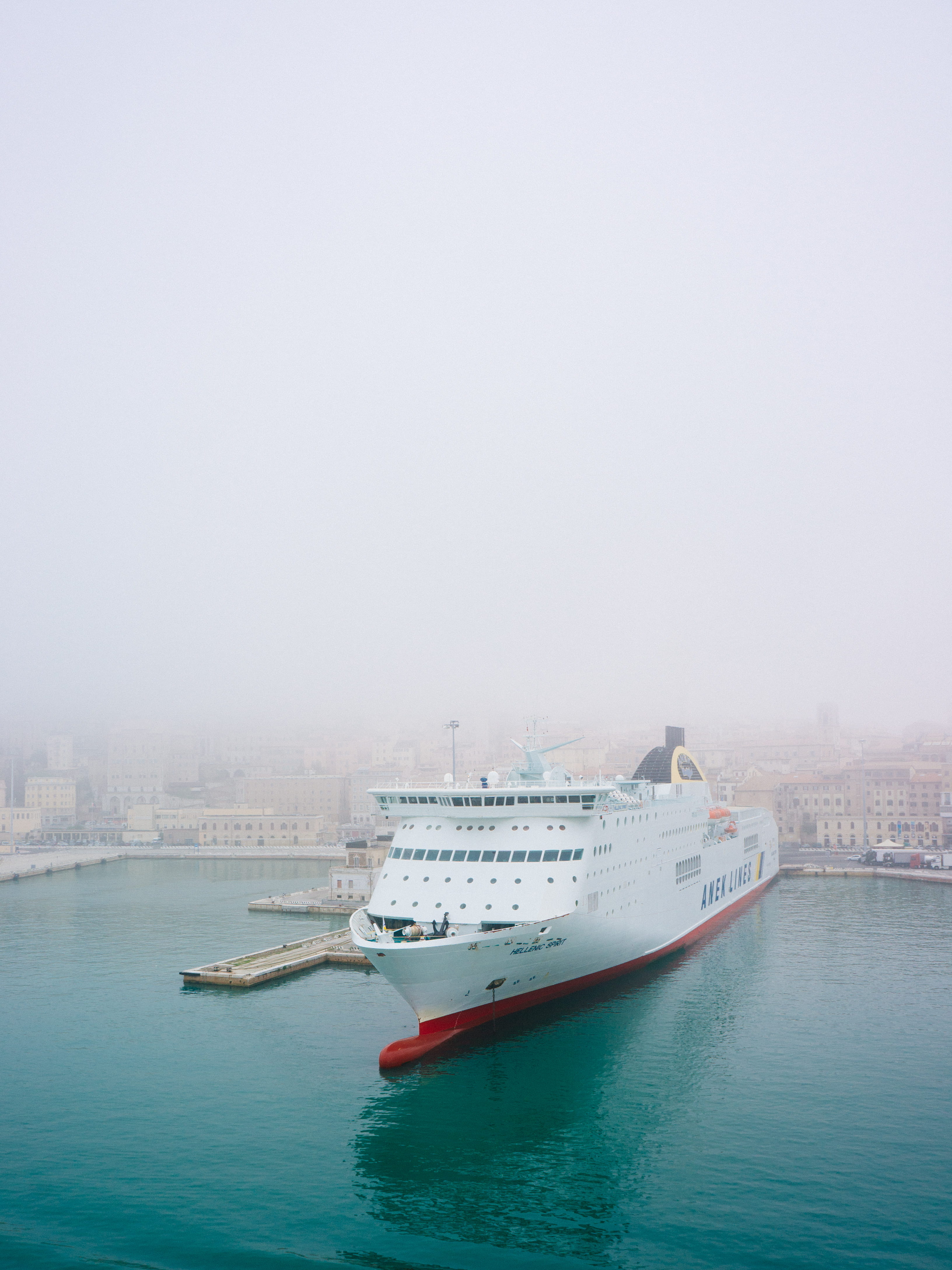 fog, nautical vessel, daytime, ship, ferry, 4K, passenger craft, nature, transportation, docking, luxury, mode of transportation, docked, cruise ship, Phone HD Wallpaper