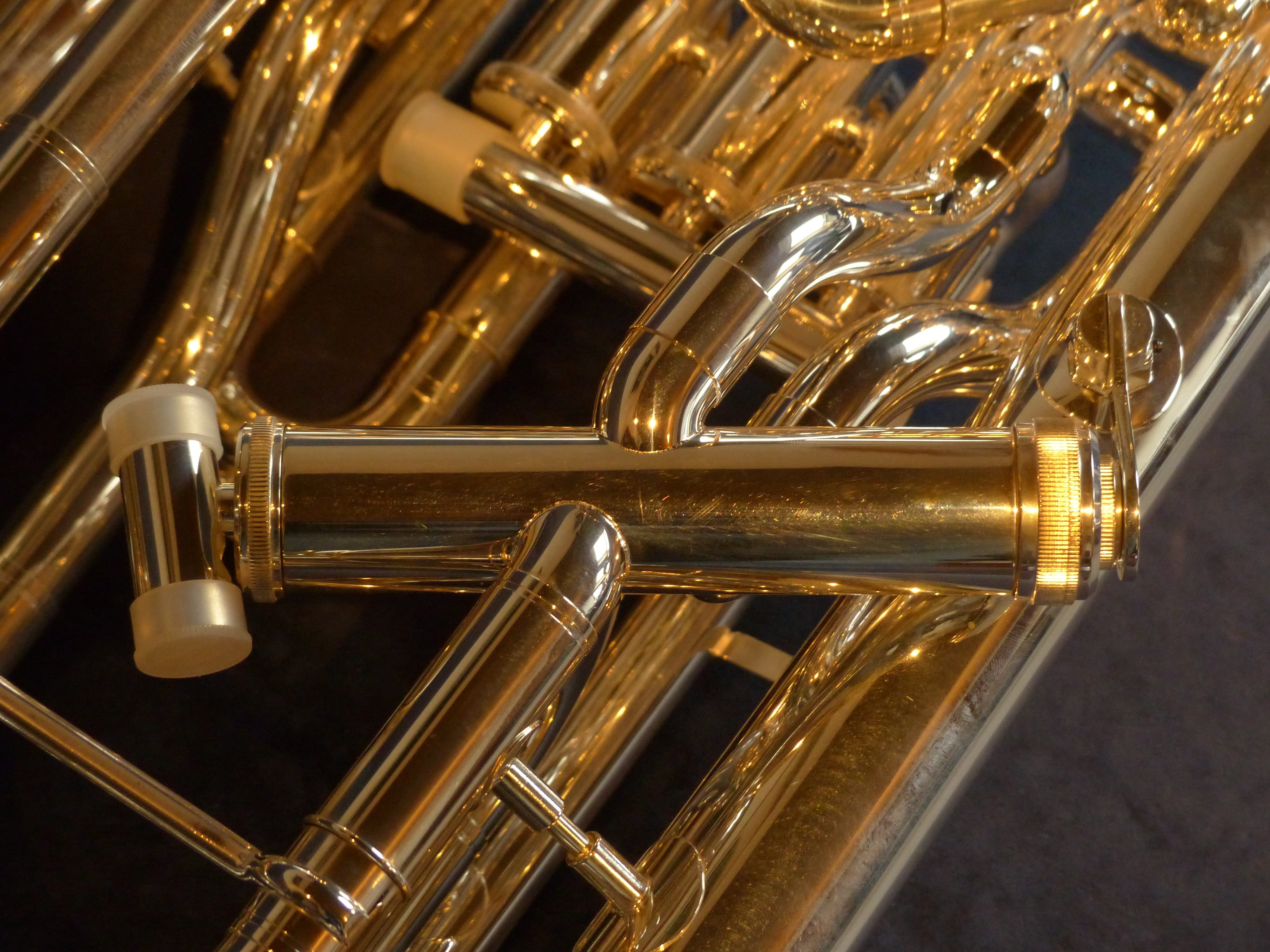 trains, trumpet, musical instrument, silver, orchestra, metal, close-up, sheet, shine, indoors, musical equipment, arts culture and entertainment, no people, HD Wallpaper