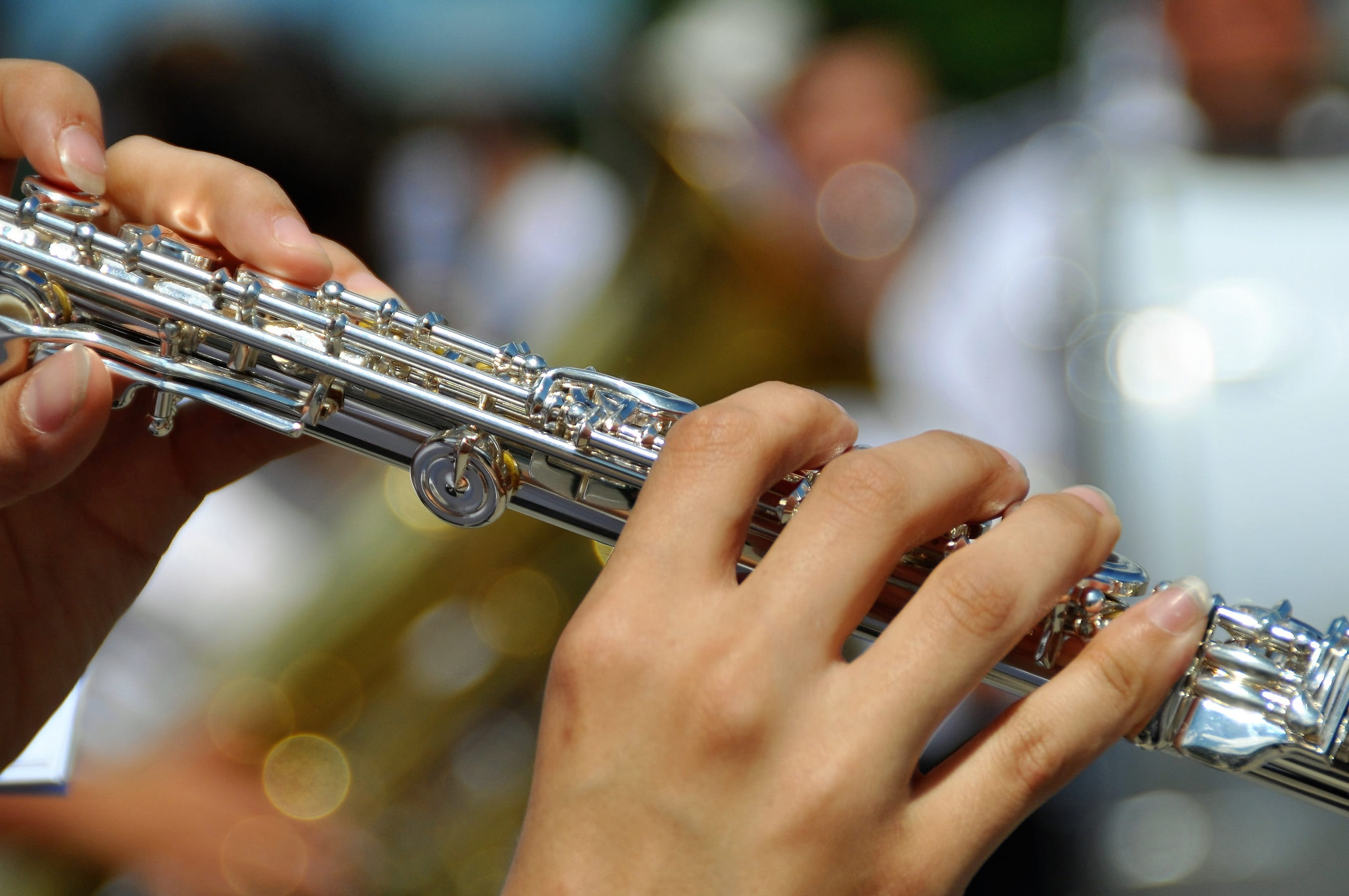 flautist, flute, one person, hands, musician, focus on foreground, band, hand, human limb, holding, 2K, sound, classic, body part, music, adult, finger, HD Wallpaper