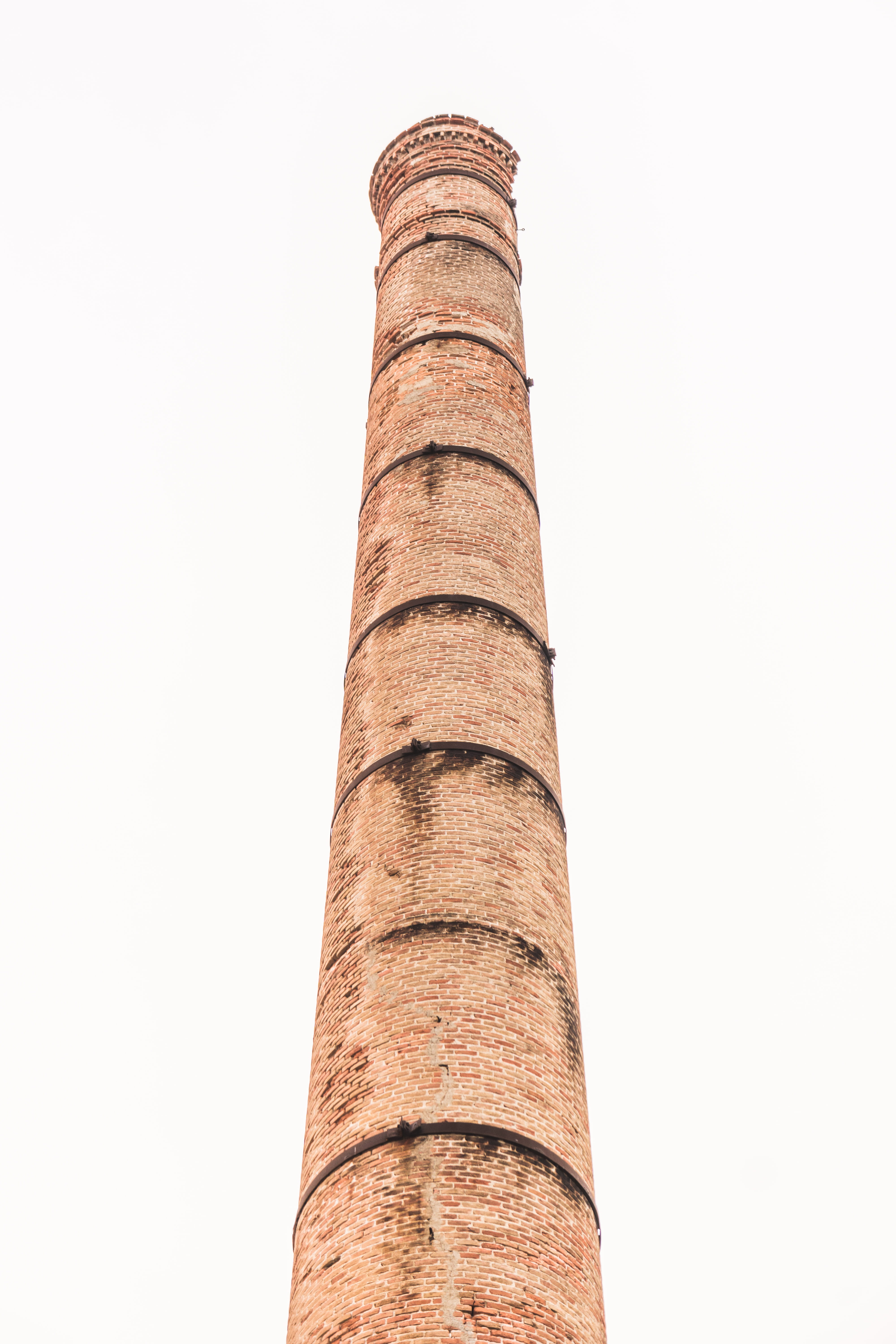 greece, tall - high, built structure, perspective, no people, travel destinations, architectural column, brown, low angle view, brick, history, sky, minimal, Phone HD Wallpaper